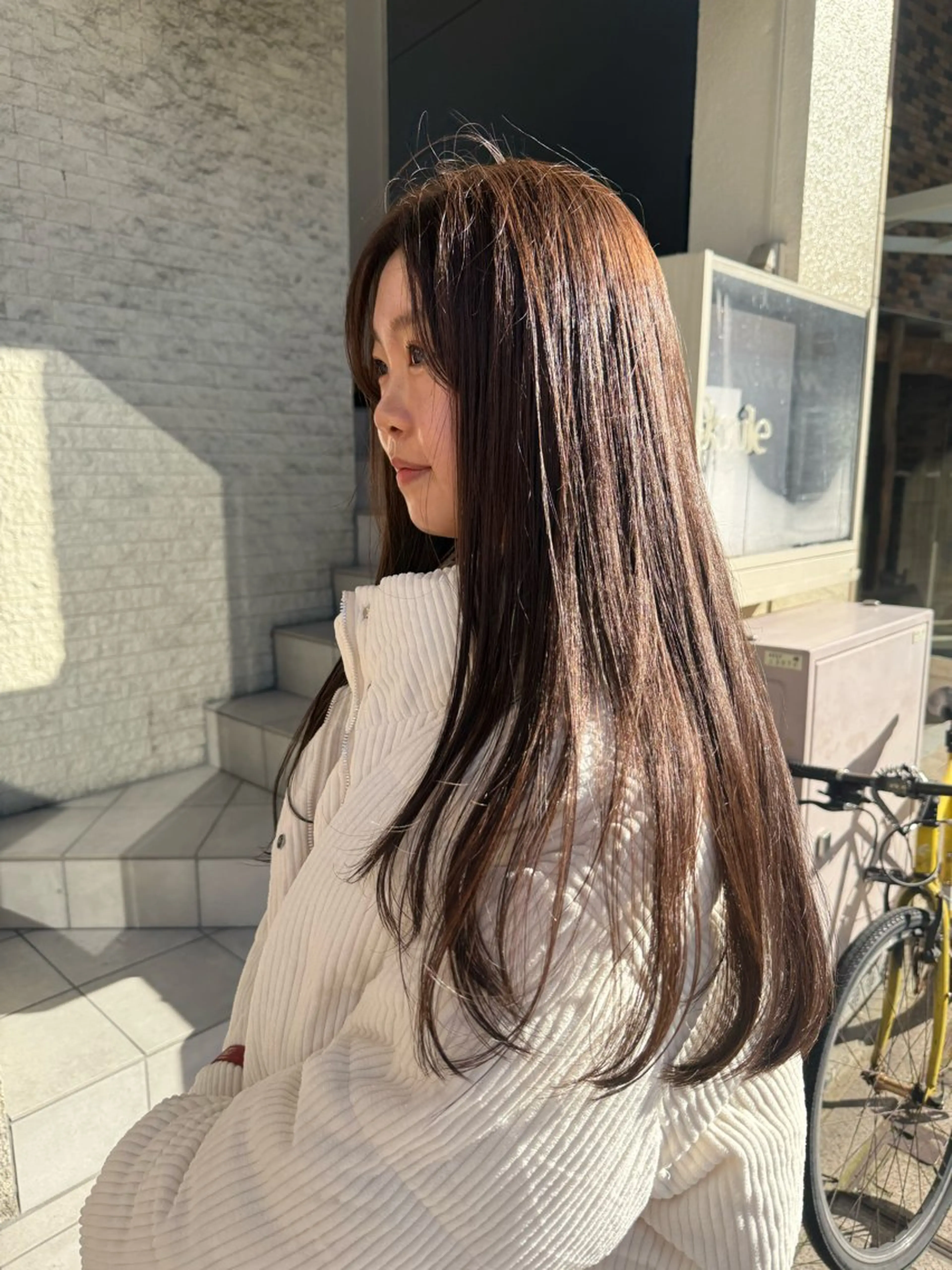 ロング カラー カット ヘアカラー 伶風/ボブ/ ハッシュカットのヘアスタイル