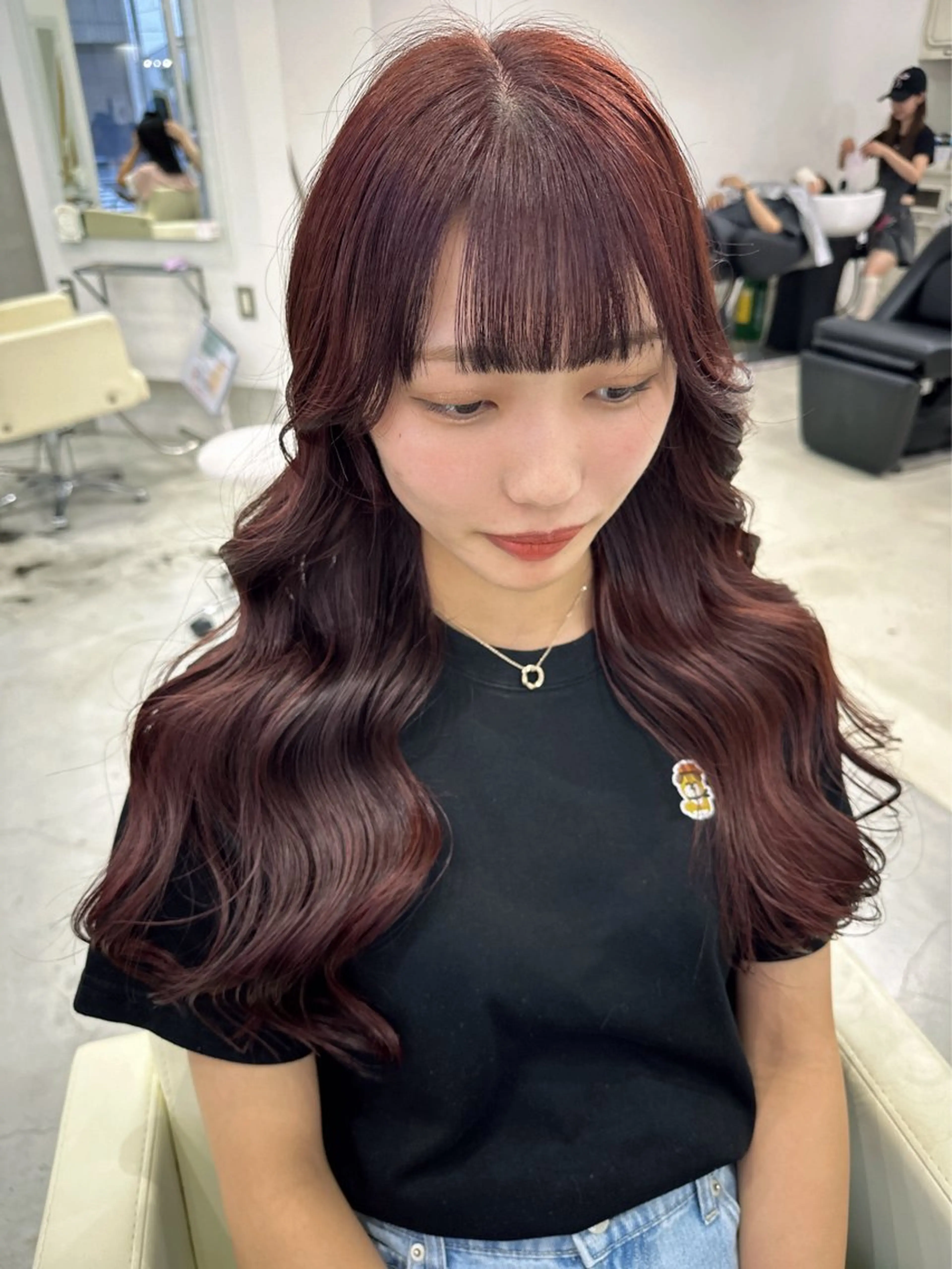 ロング カラー さあや 【透け感/艶感】のヘアスタイル