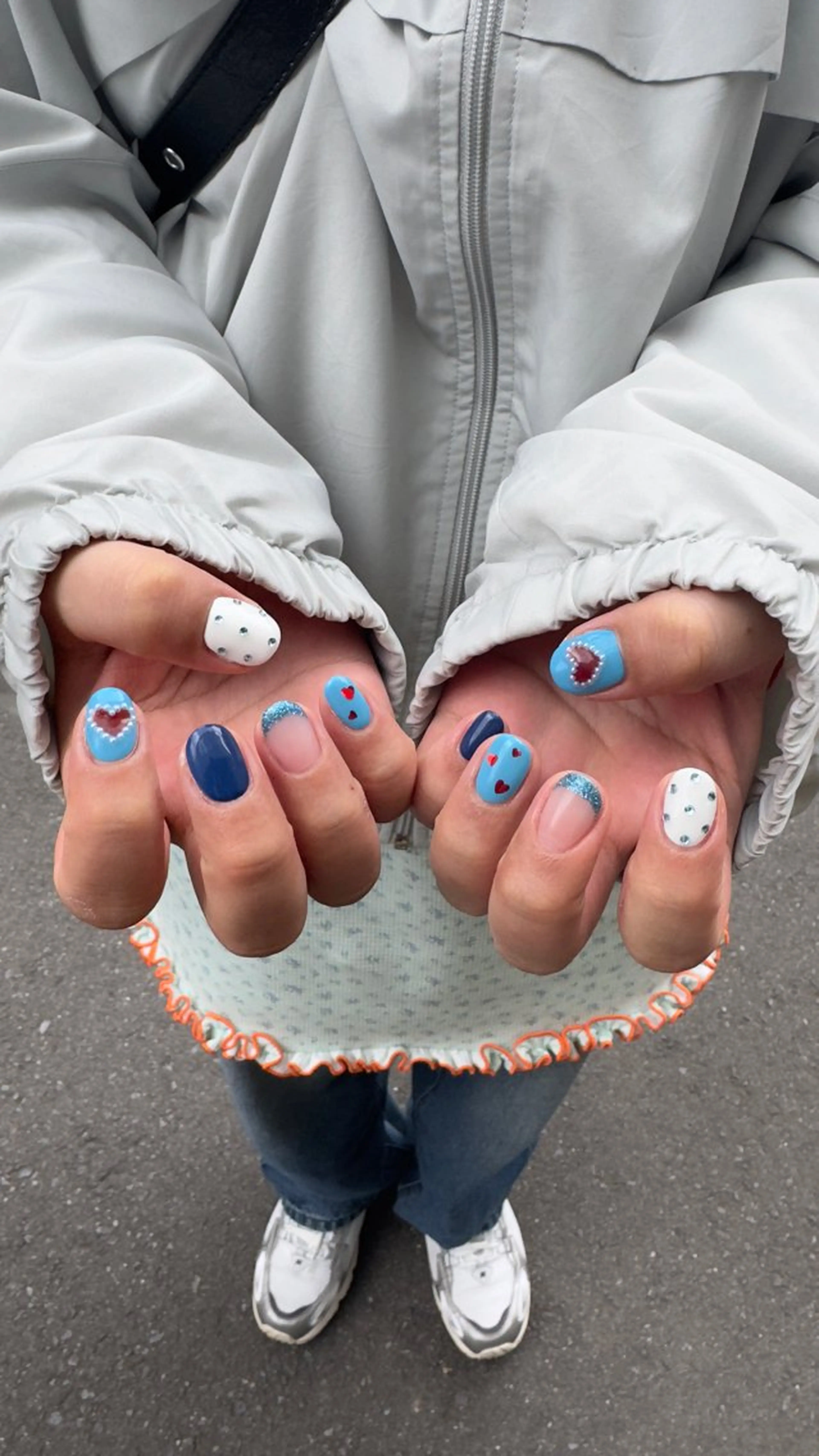 ネイル フラッシュネイル 韓国ネイル ラメ(グリッター) ラメグラデーション マグネットネイル ハンドネイル MH_ Nailのネイルデザイン