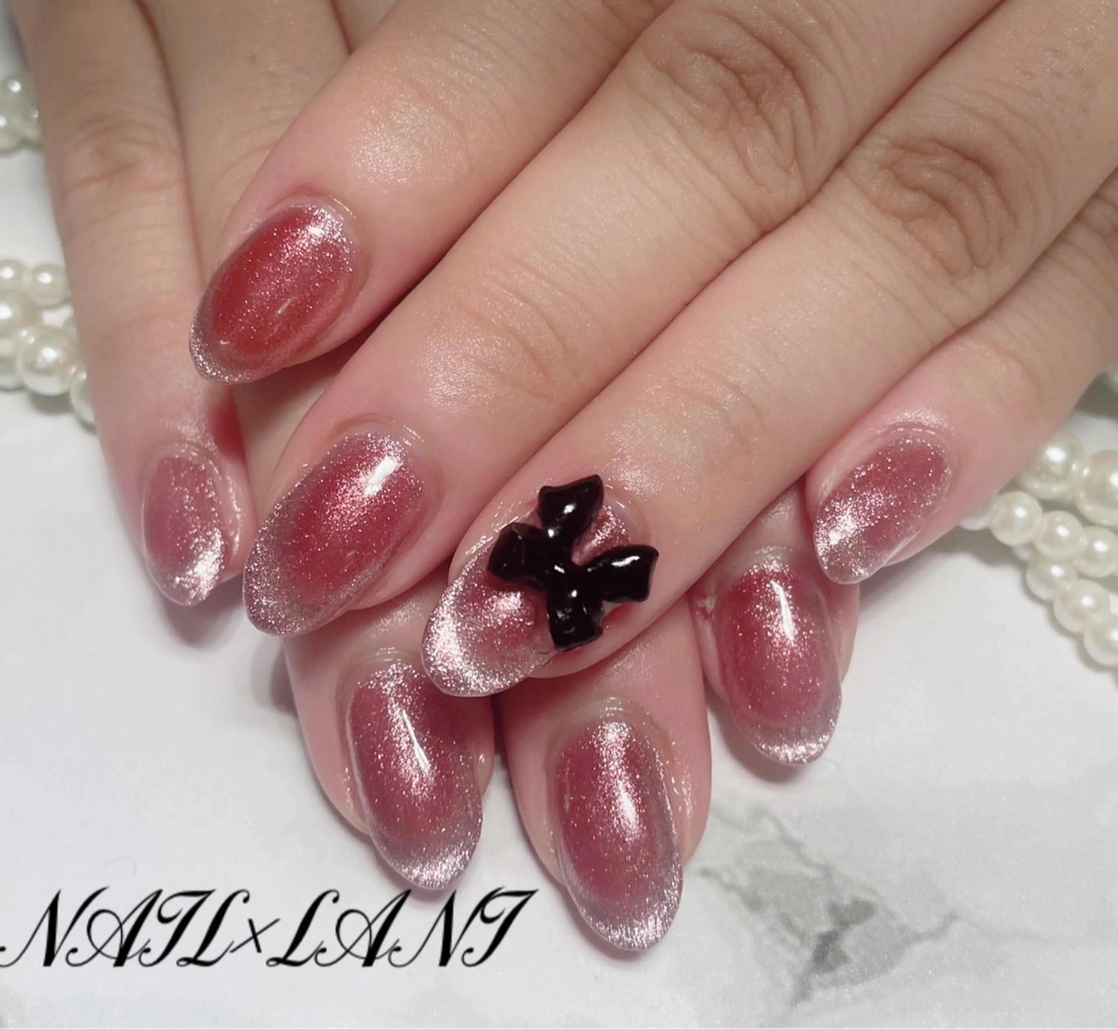 ネイル フットネイル ジェルネイル マグネットネイル パラジェル ハンドネイル 一之瀬 柚季のネイルデザイン