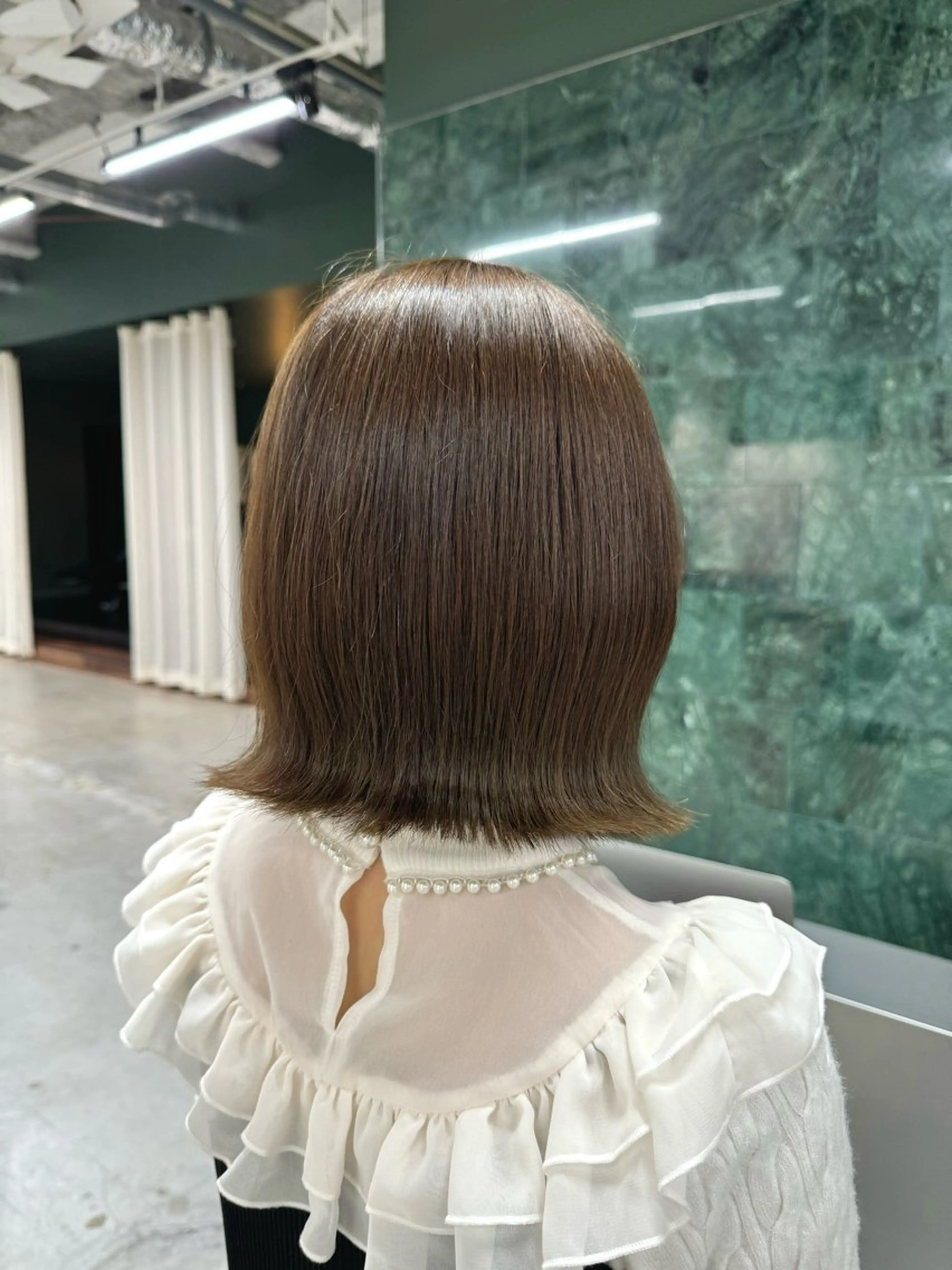 ミディアム カラー ブリーチ 透明感カラー ダブルカラー ブリーチなしカラー あゆみ /sopiのヘアスタイル