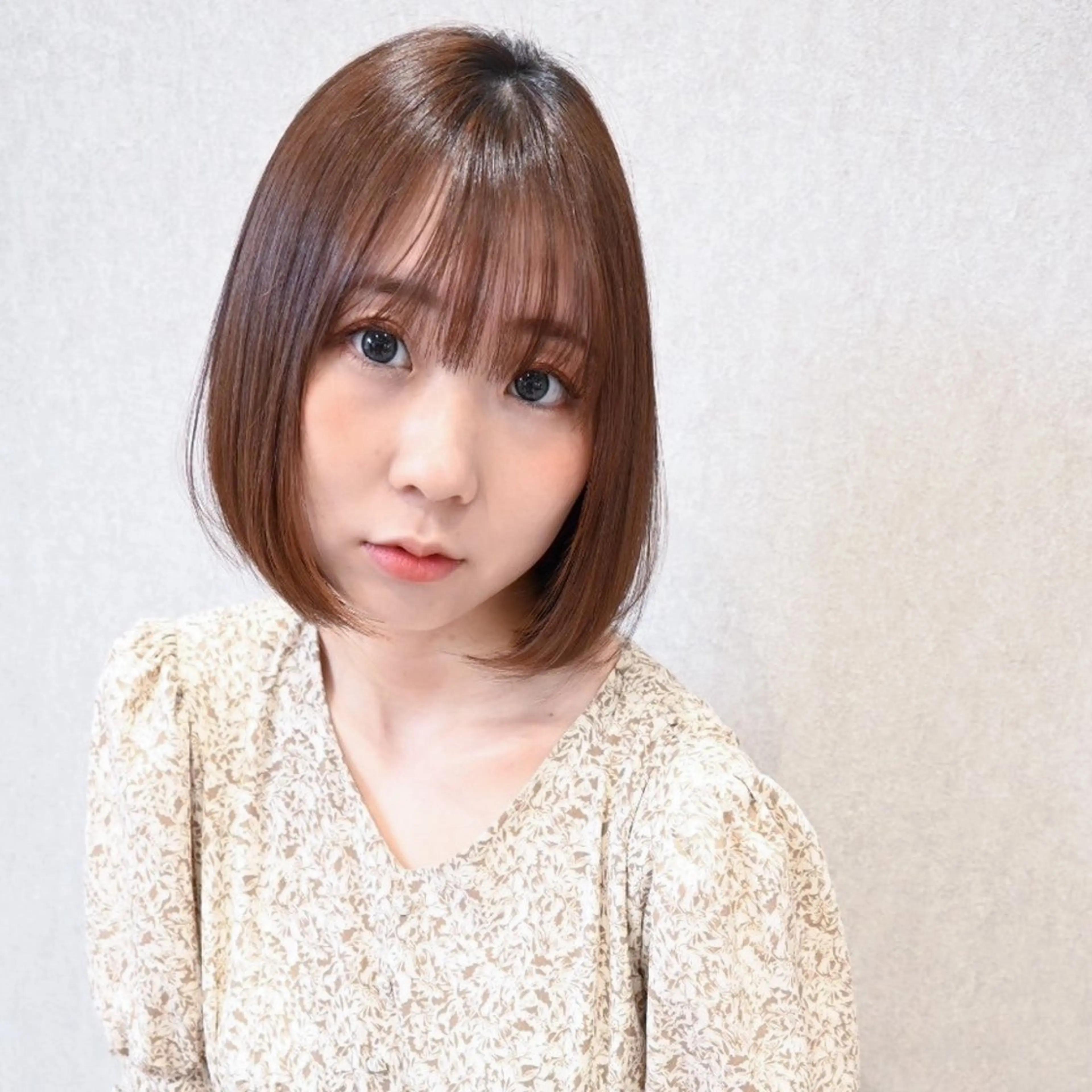 ミディアム カラー 美髪⭐︎髪質改善 井上 康司のヘアスタイル