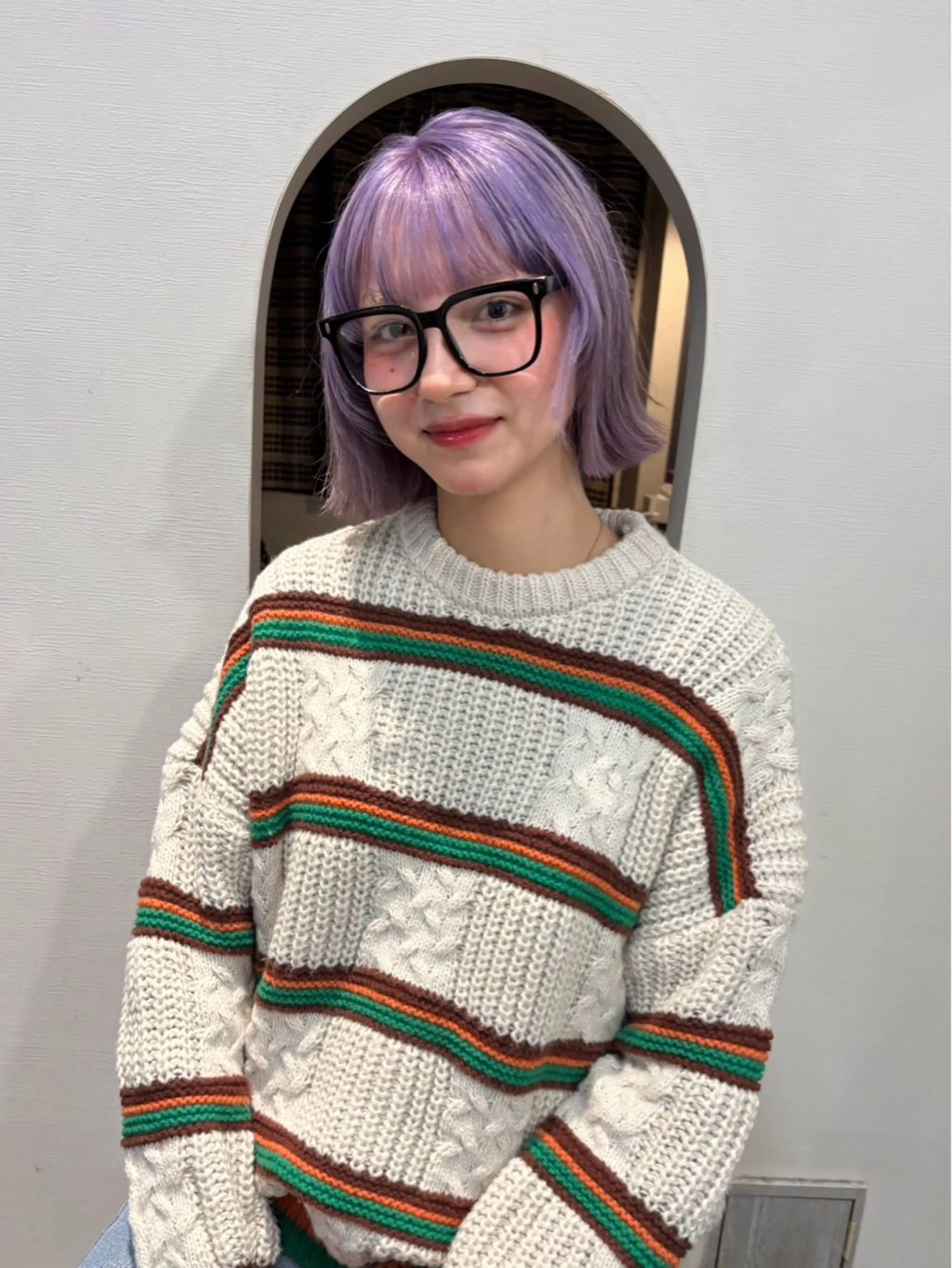 カラー ヘアカラー ブリーチカラー/草薙 MARU🌼のヘアスタイル