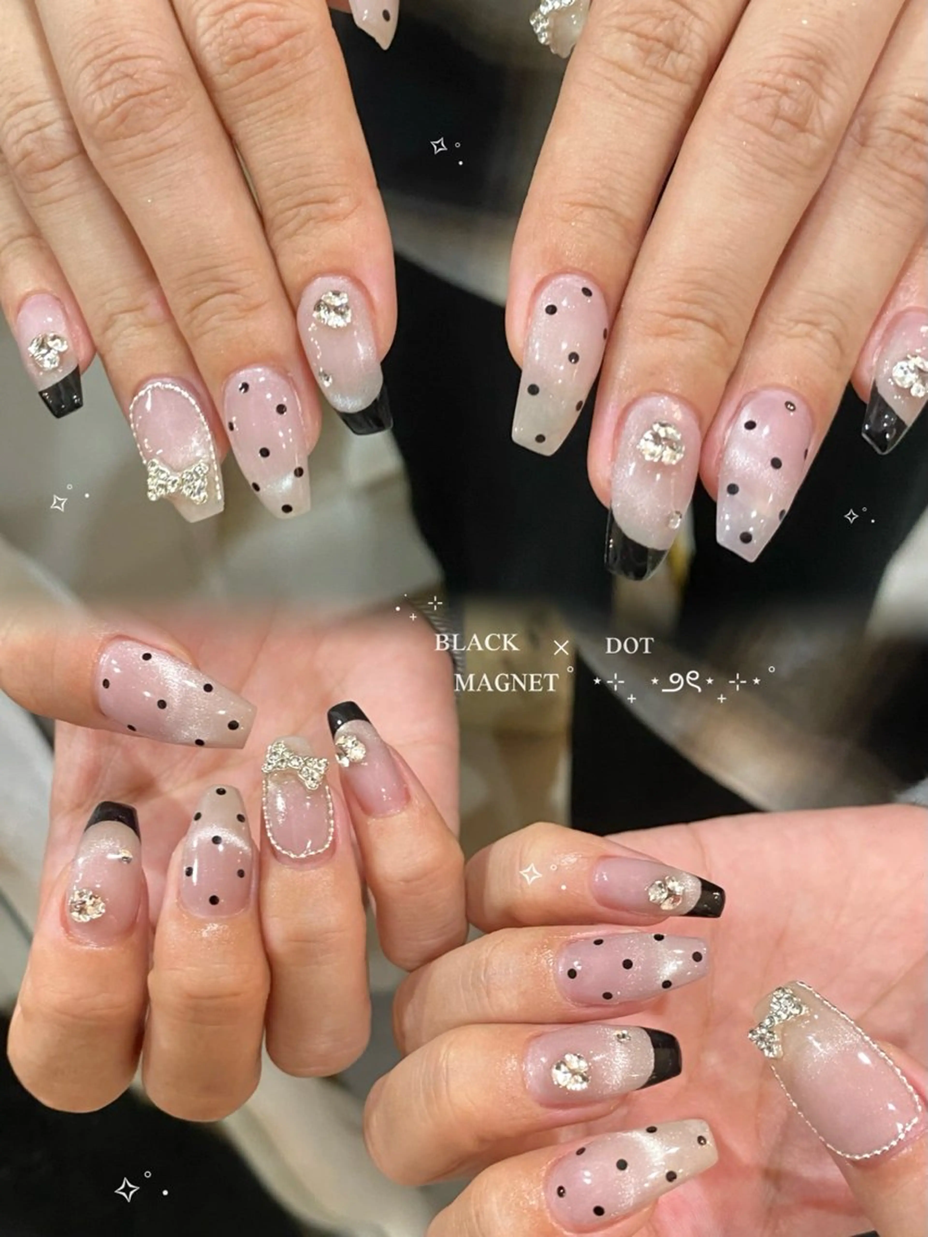 ネイル マグネットネイル ワンホンネイル ハンドネイル 🎀FLORANZ 🎀MIKAのネイルデザイン