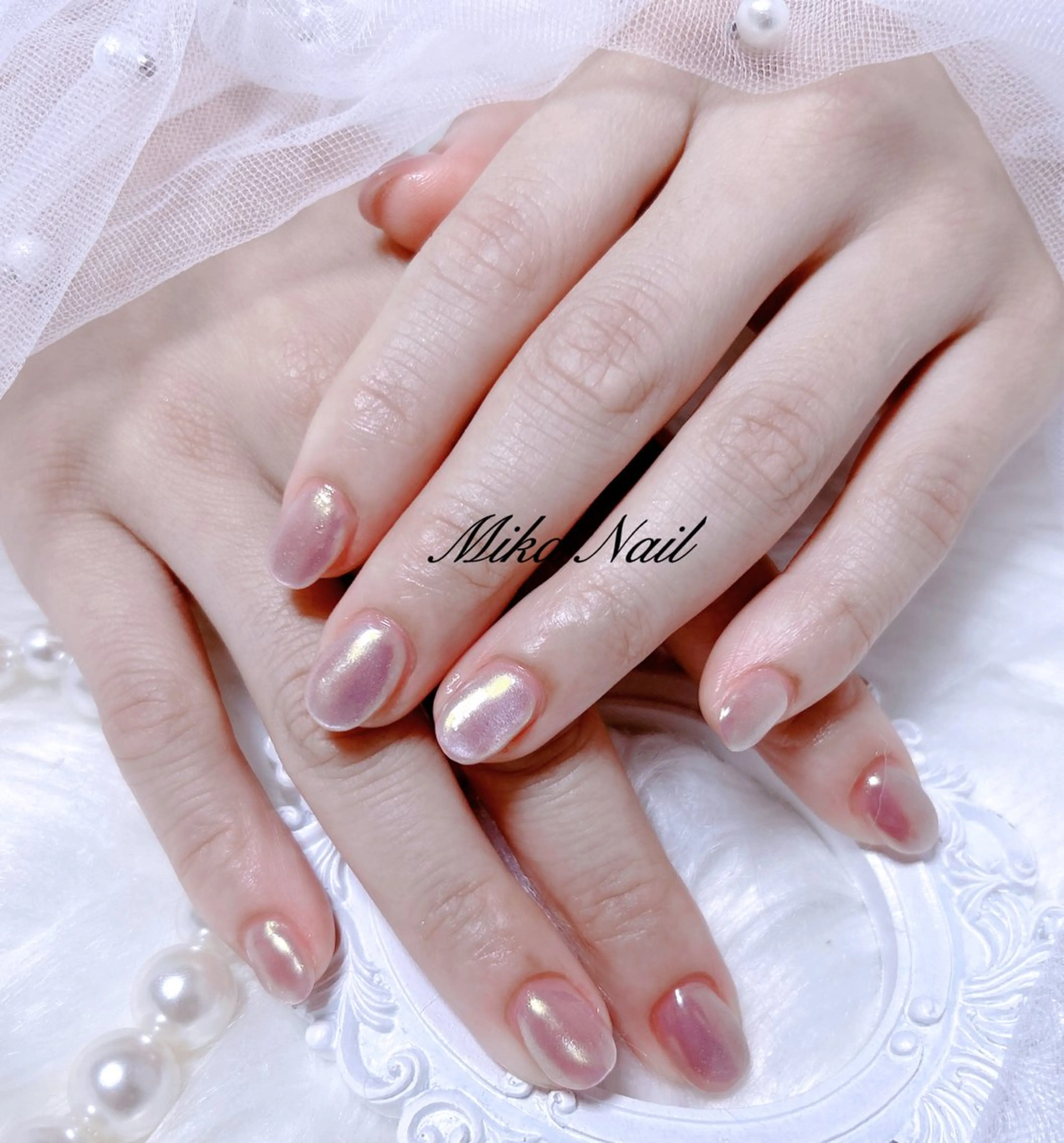 ネイル ジェルネイル マグネットネイル ミラーネイル Mika Nailのネイルデザイン