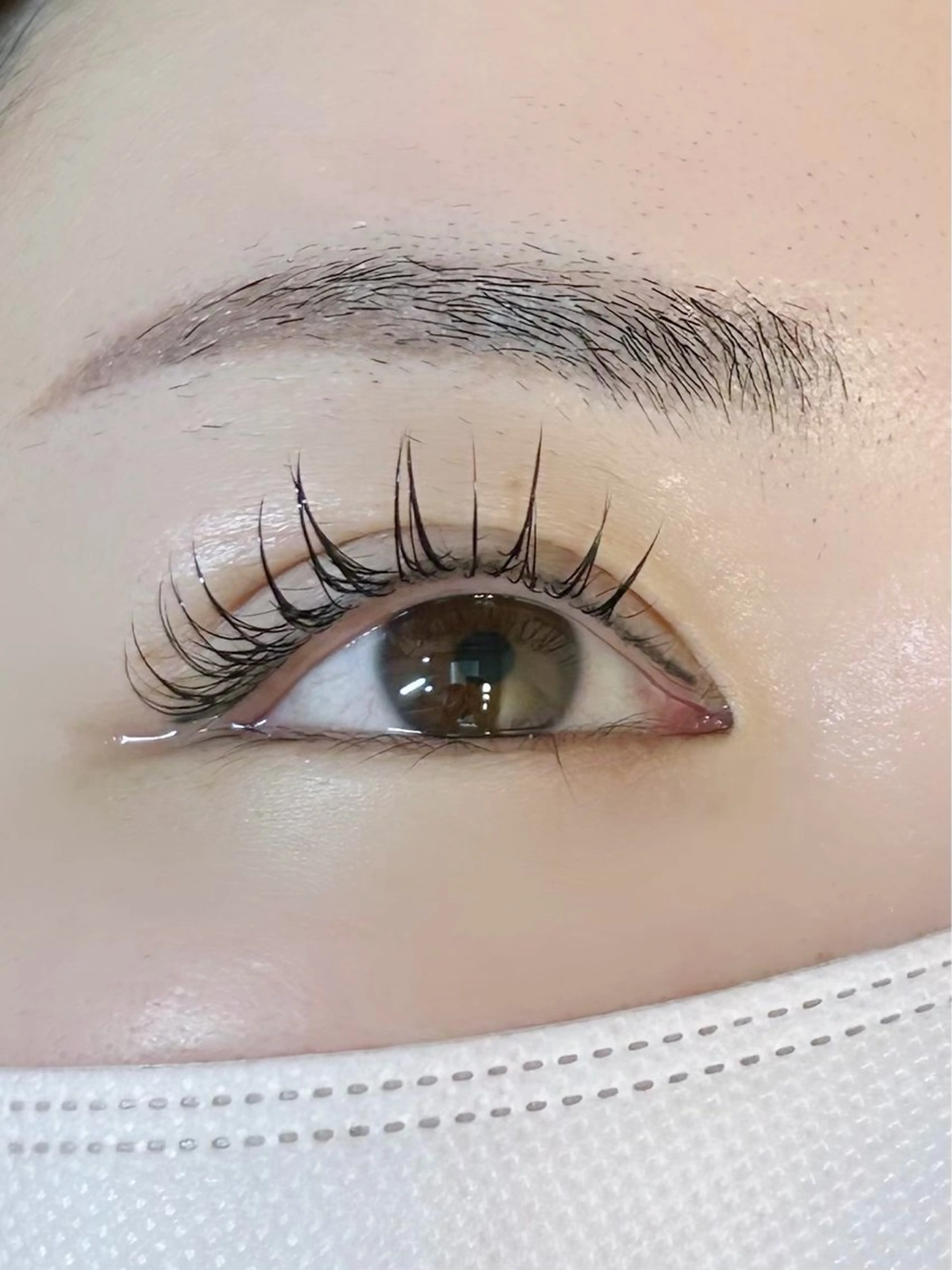 フラットラッシュ　Jカール or Cカール （マツエクオフなし） 80本練習モデル（前後する場合がございます）の写真