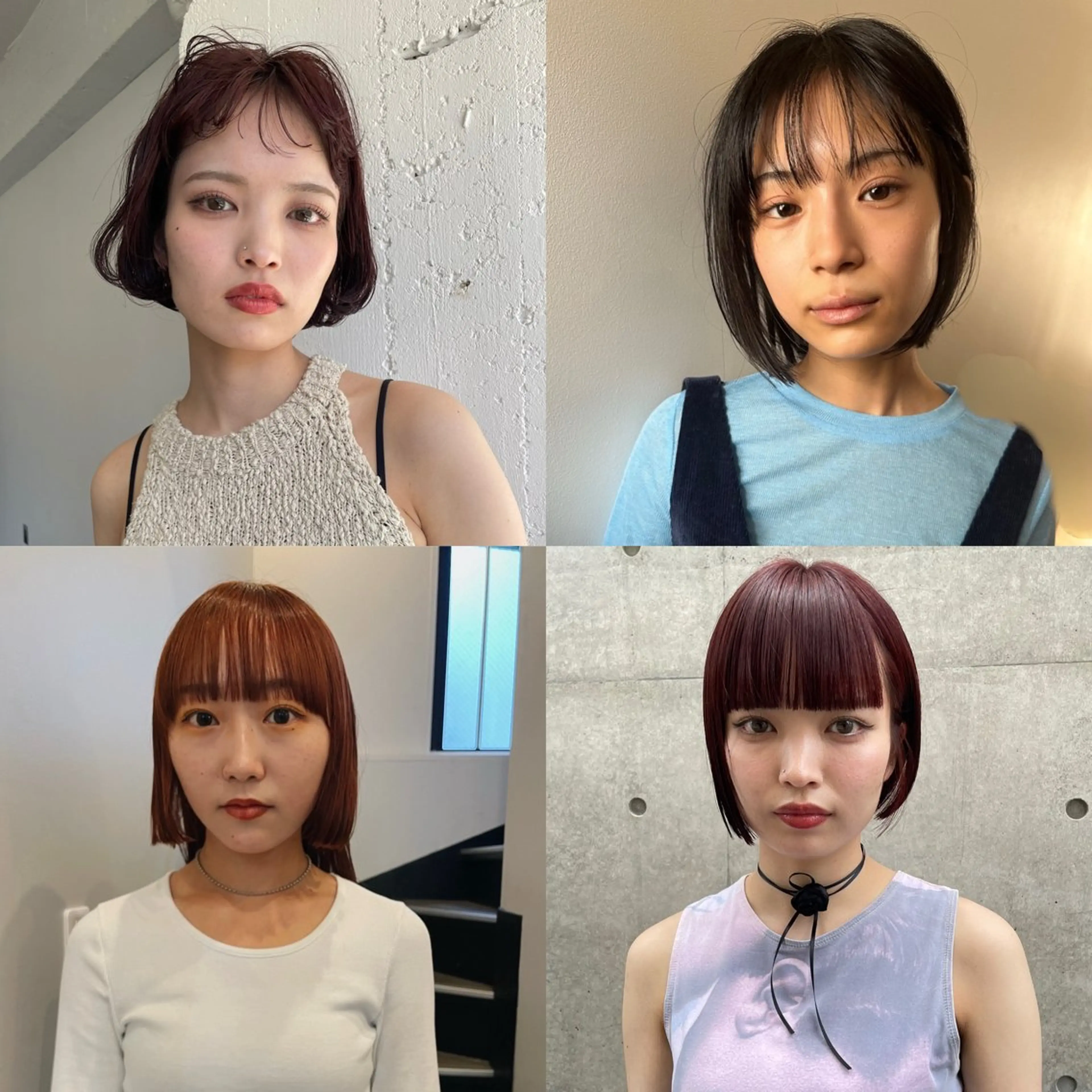 《平日限定‼️》ボブorショートカット＋艶カラー(＋2200円oggiottoスタンダードトリートメント)の写真