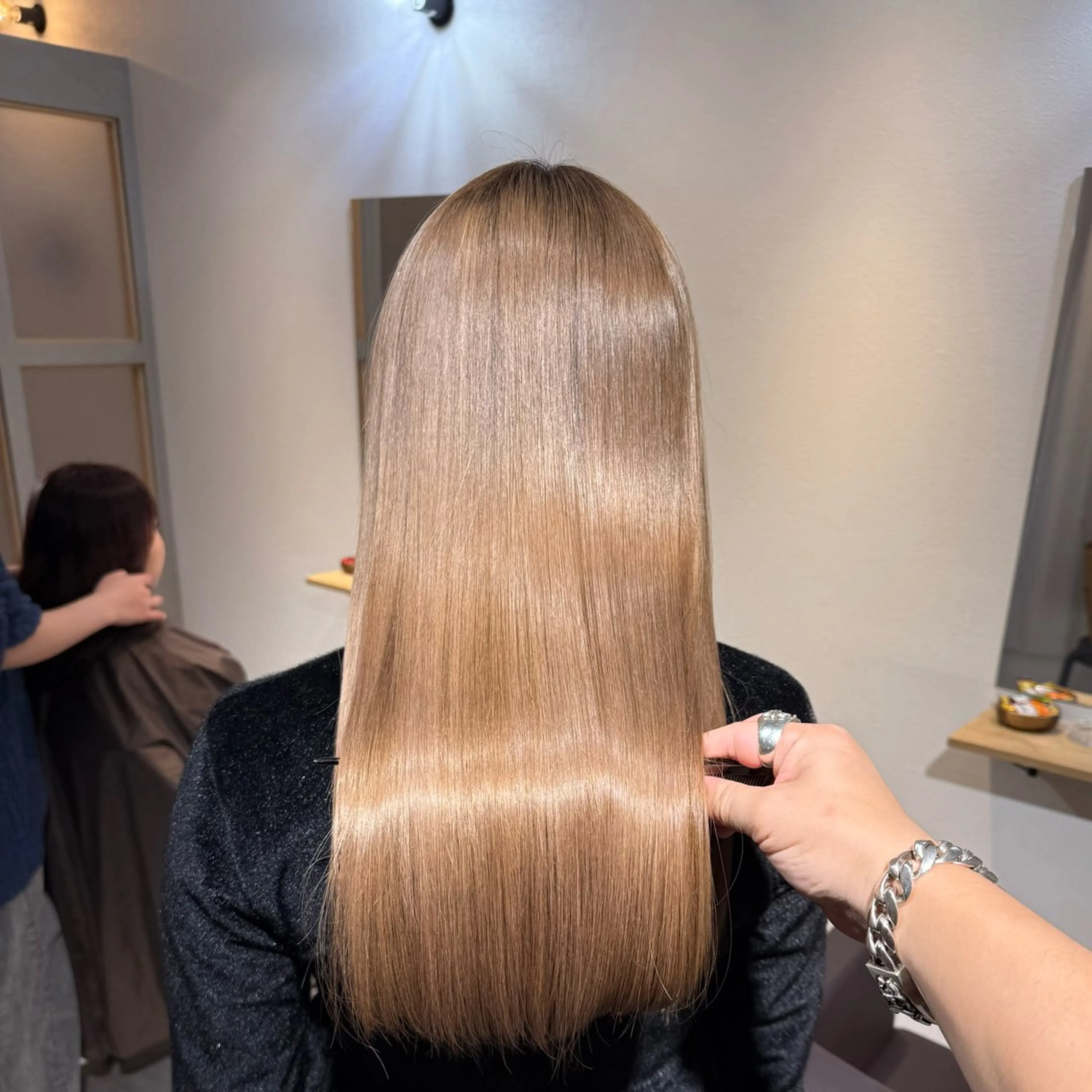 セミロング カラー ヘアカラー トリートメント Marin 髪質改善/カラーのヘアスタイル