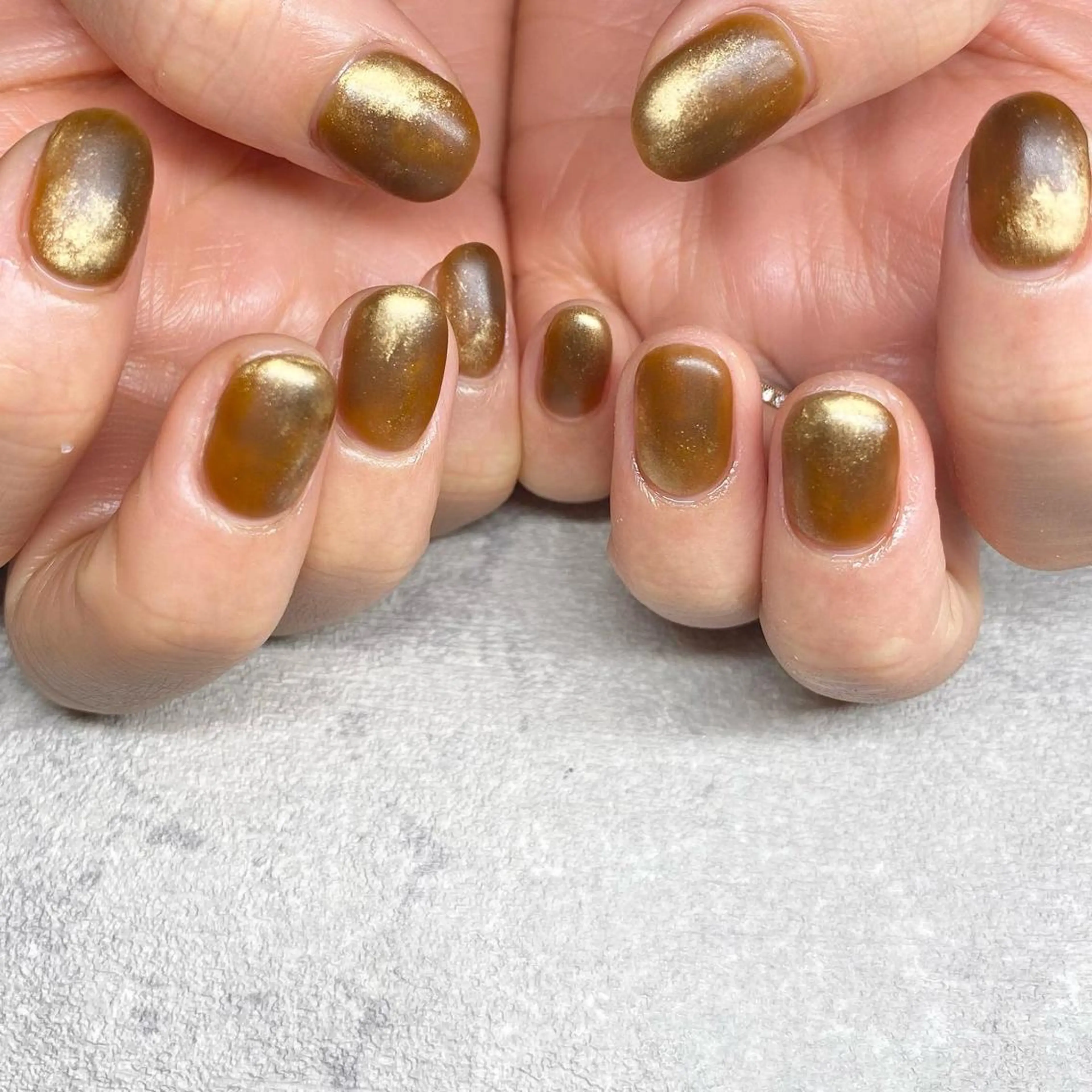 ネイル アートネイル ニュアンスネイル 冬ネイル ハンドネイル 山田 貴子のネイルデザイン