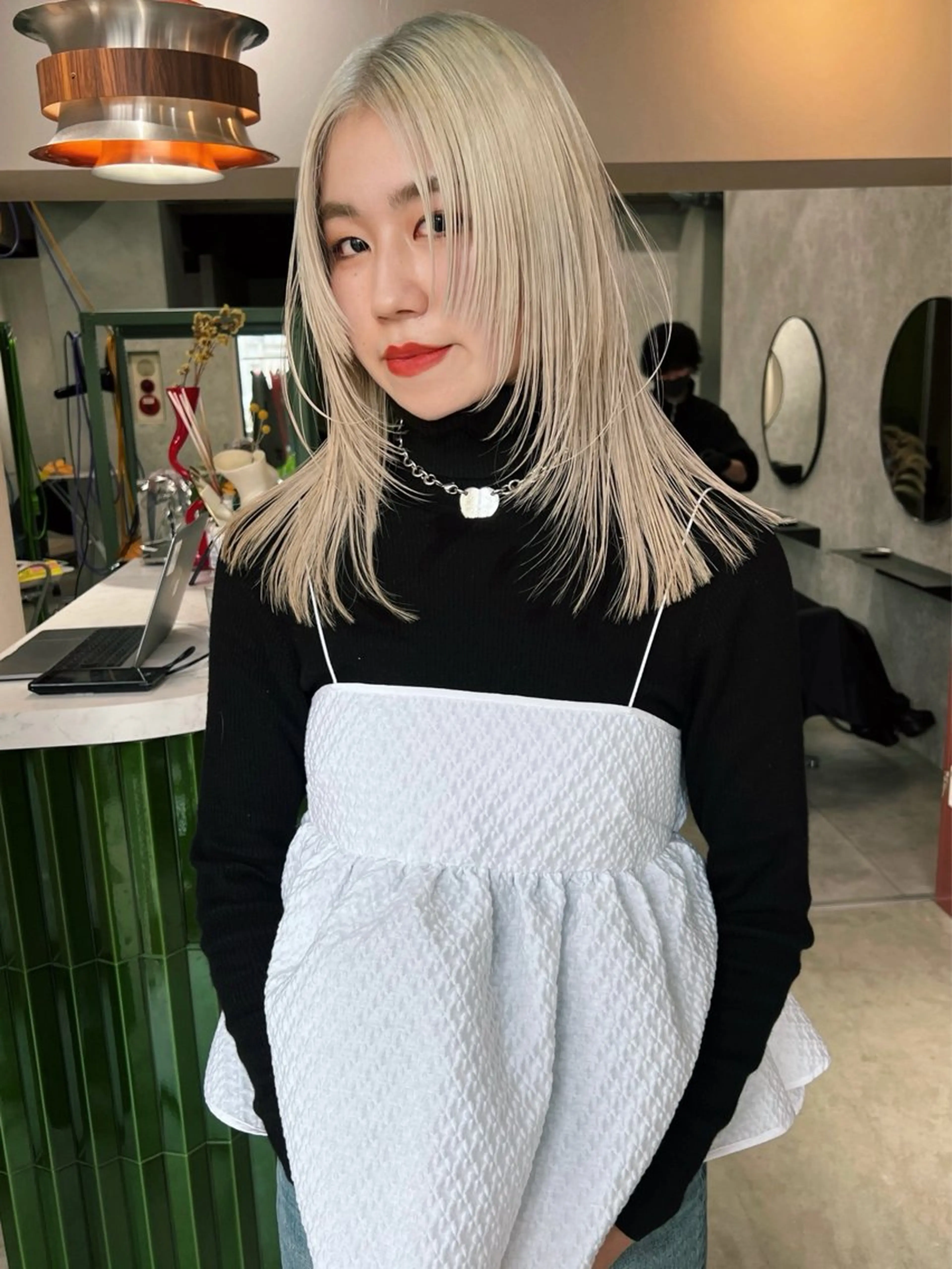 ミディアム カラー 🧡色落ちまで2度綺 麗なカラー🧡ヨシキのヘアスタイル