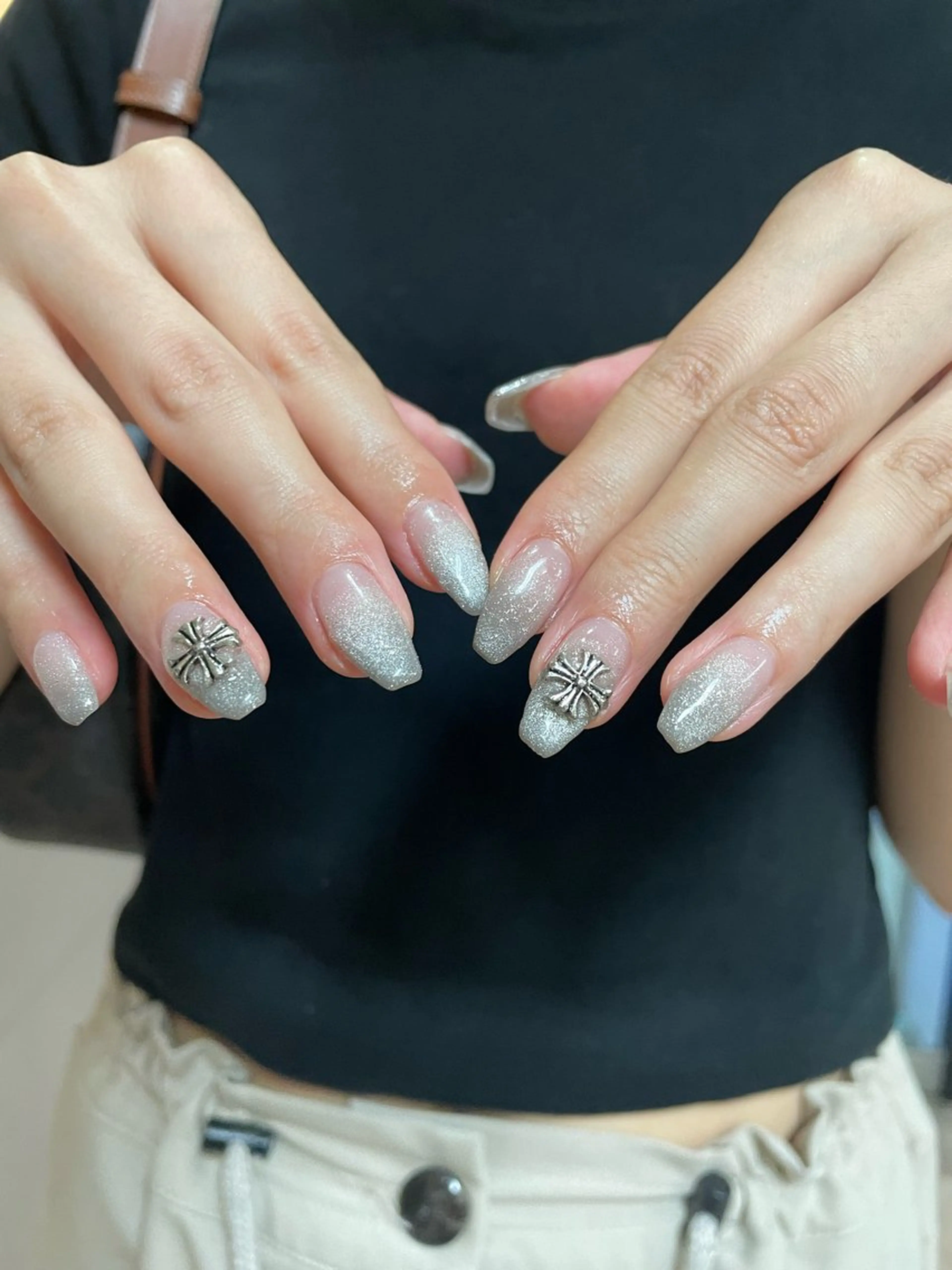 ネイル ハンドネイル ハンドケア はばすみれ🎀ﾈｲﾙ 光ﾌｪｲｼｬﾙ ﾍｱのネイルデザイン