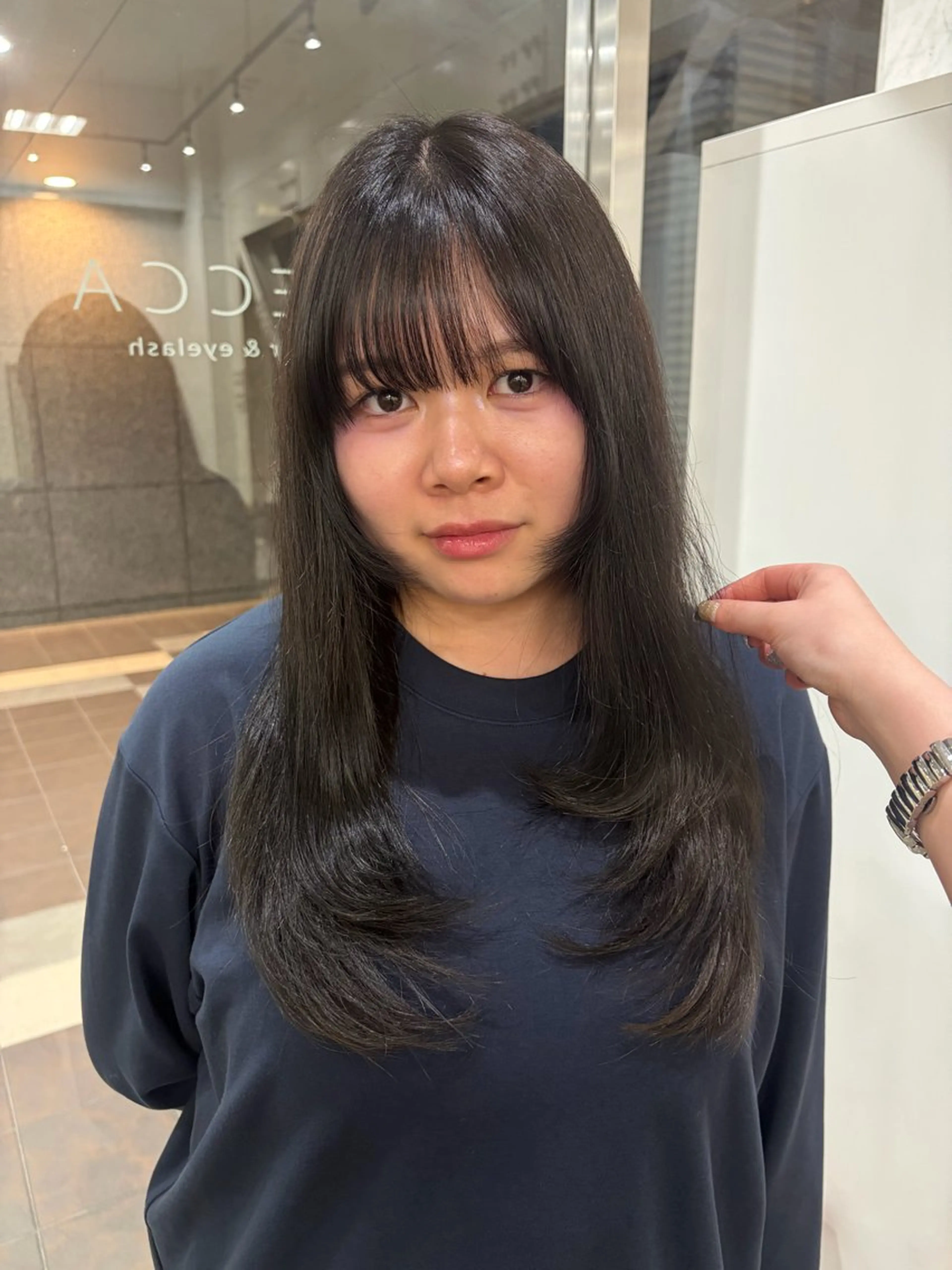 ロング ヘアカラー ゆうわのヘアスタイル