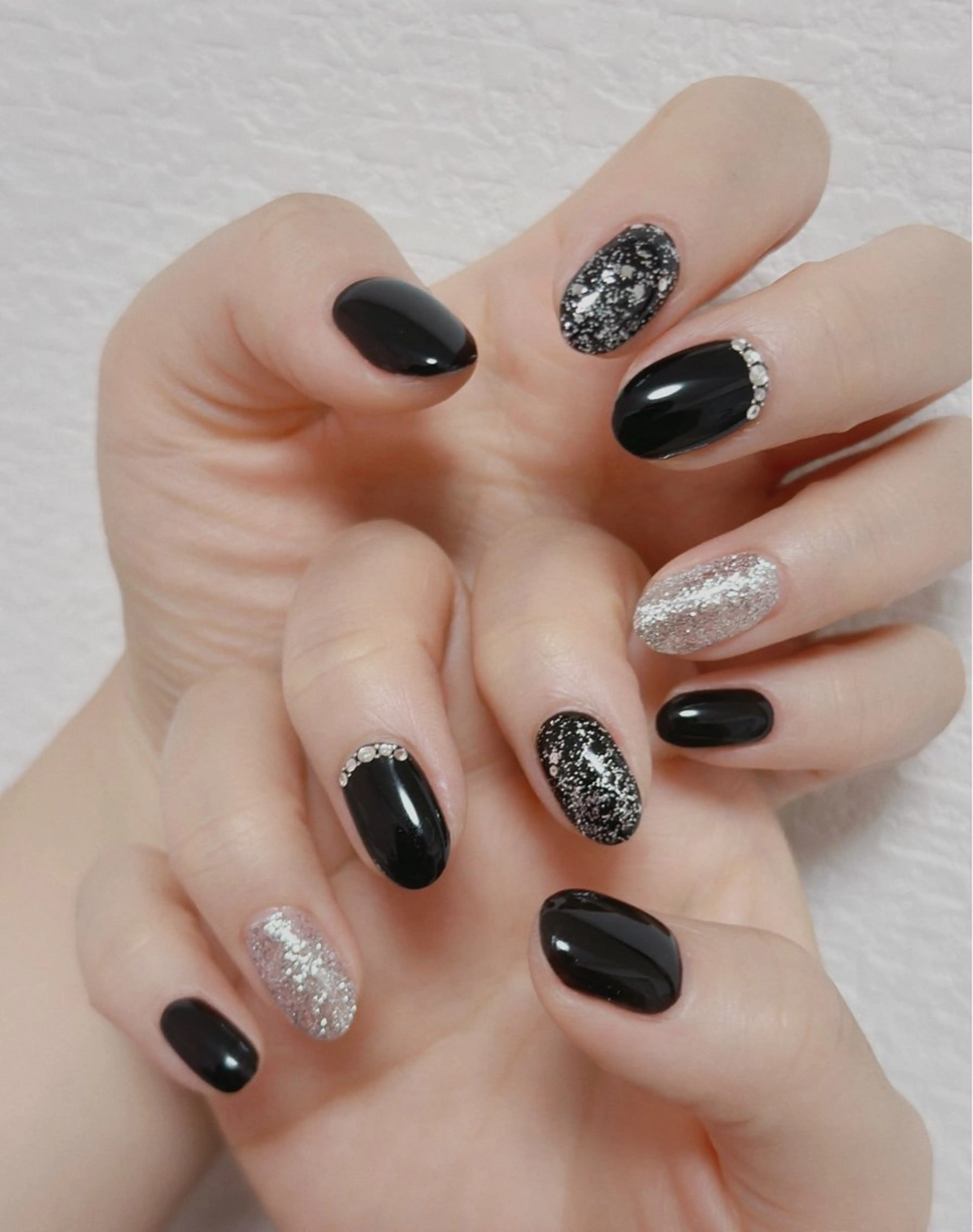 ネイル オーロラネイル 長さ出し フットネイル 韓国ネイル ラメ(グリッター) ハンドネイル 👍thumbs up nail👍のネイルデザイン