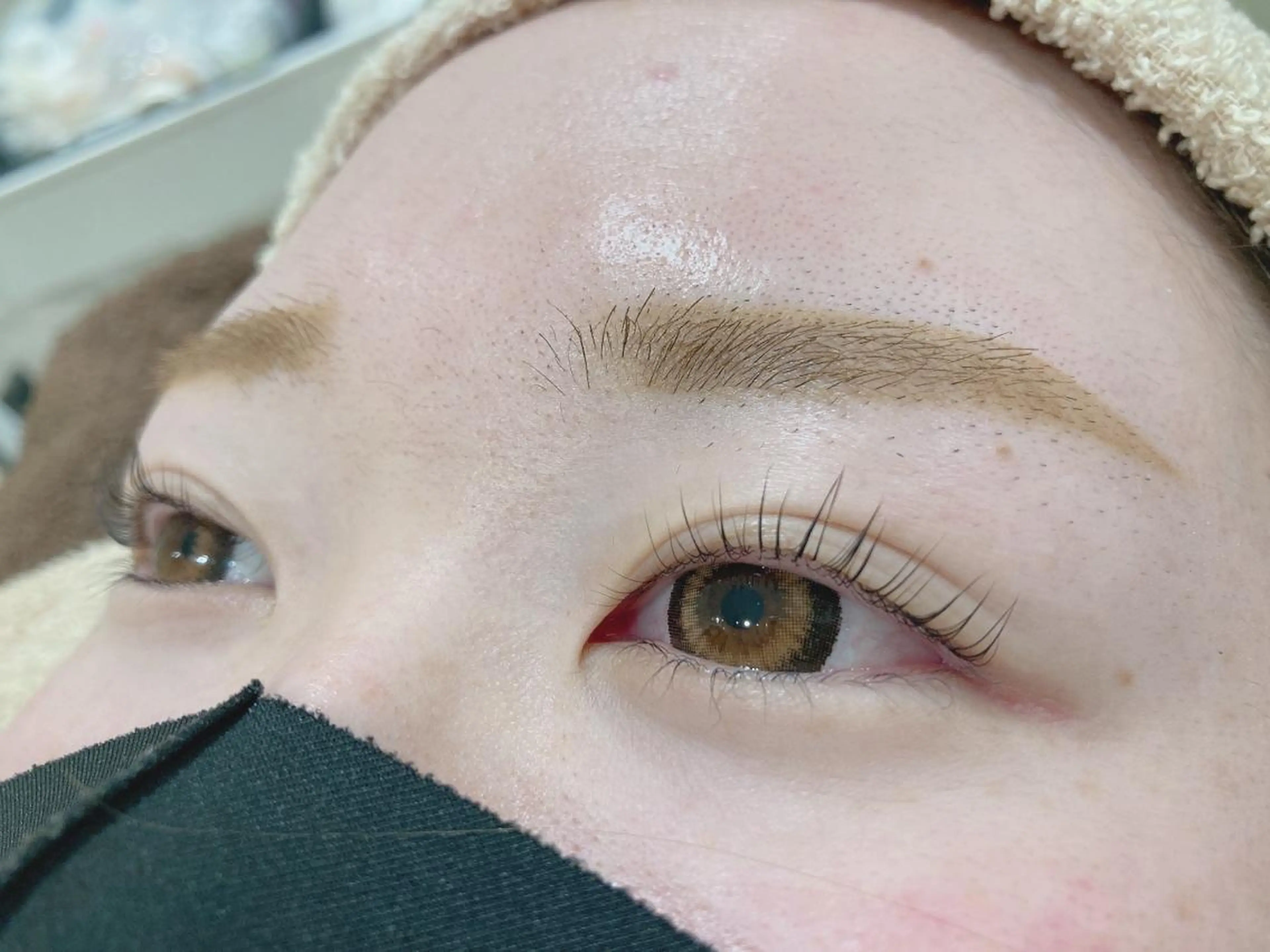 マツエク・マツパ 曲がる縮毛矯正 LIBER 　岩名のヘアスタイル