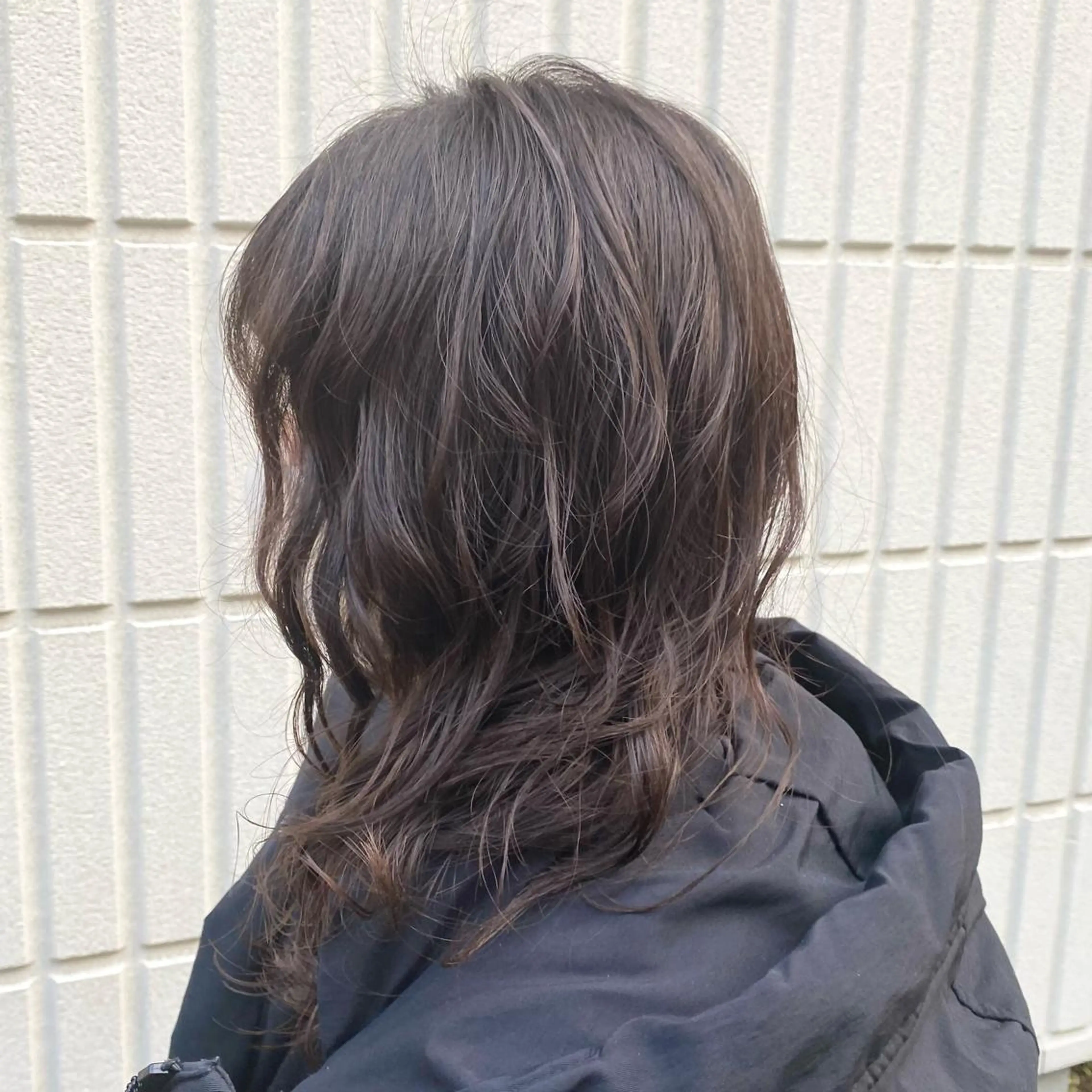 ミディアム パーマ ミディアムパーマ デジタルパーマ カット パーマ ヘッドスパ BRITS 渡辺 菜々子のヘアスタイル