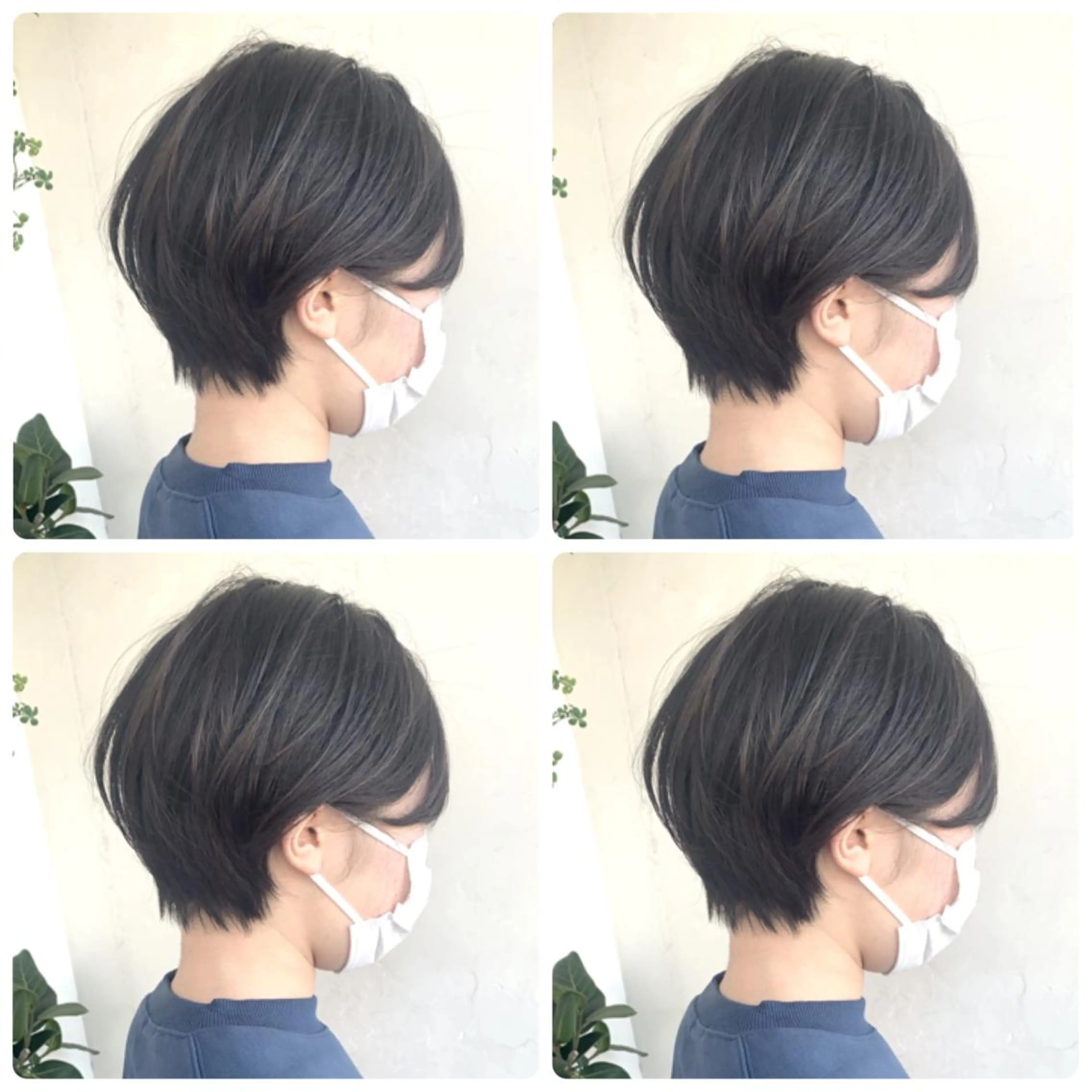 ショート カラー カット ヘアカラー トリートメント 京都大人女性ショート 徒歩1分/秋山のヘアスタイル