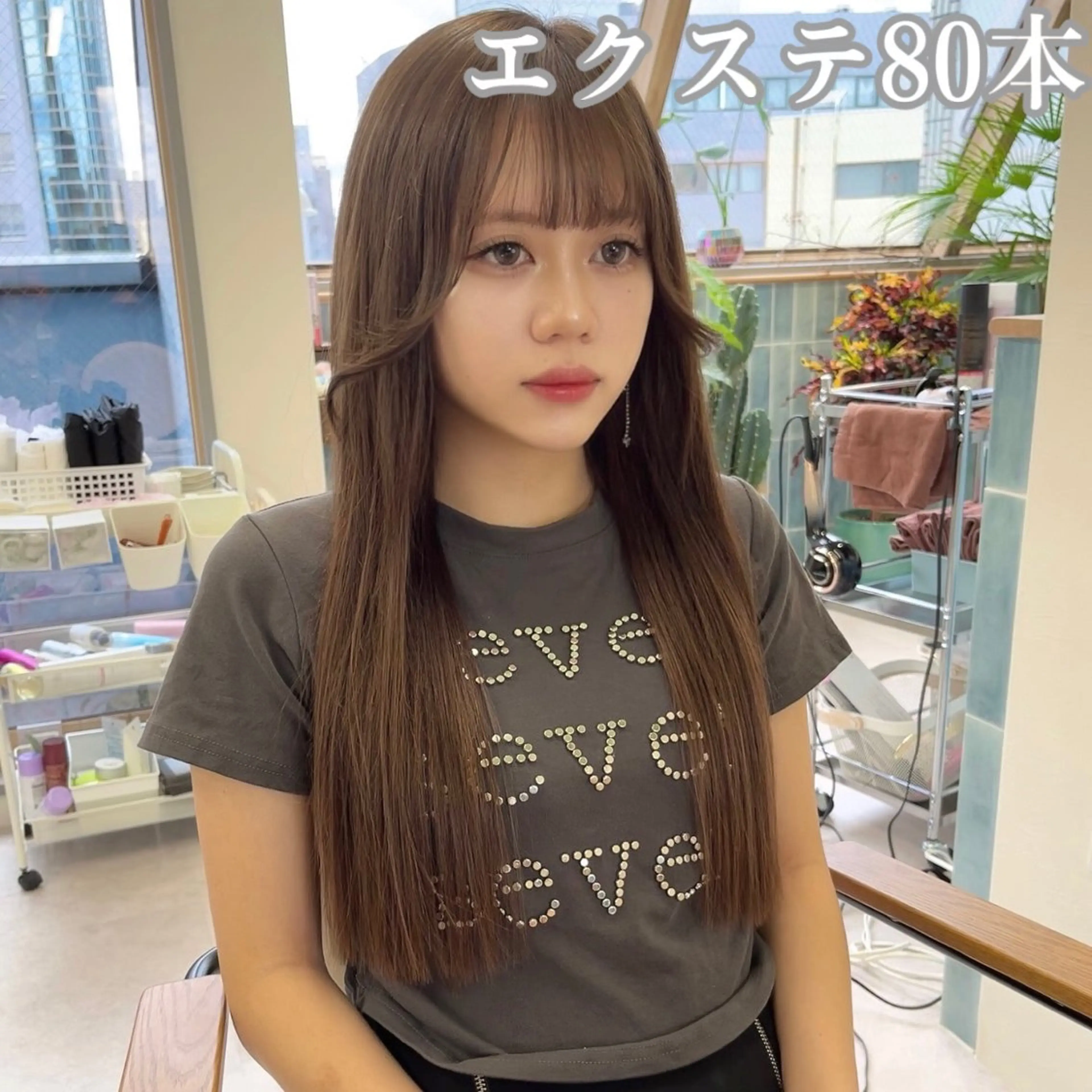 ロング カラー エクステ MOE🐈‍⬛🎀 エクステ/ワンホンのヘアスタイル