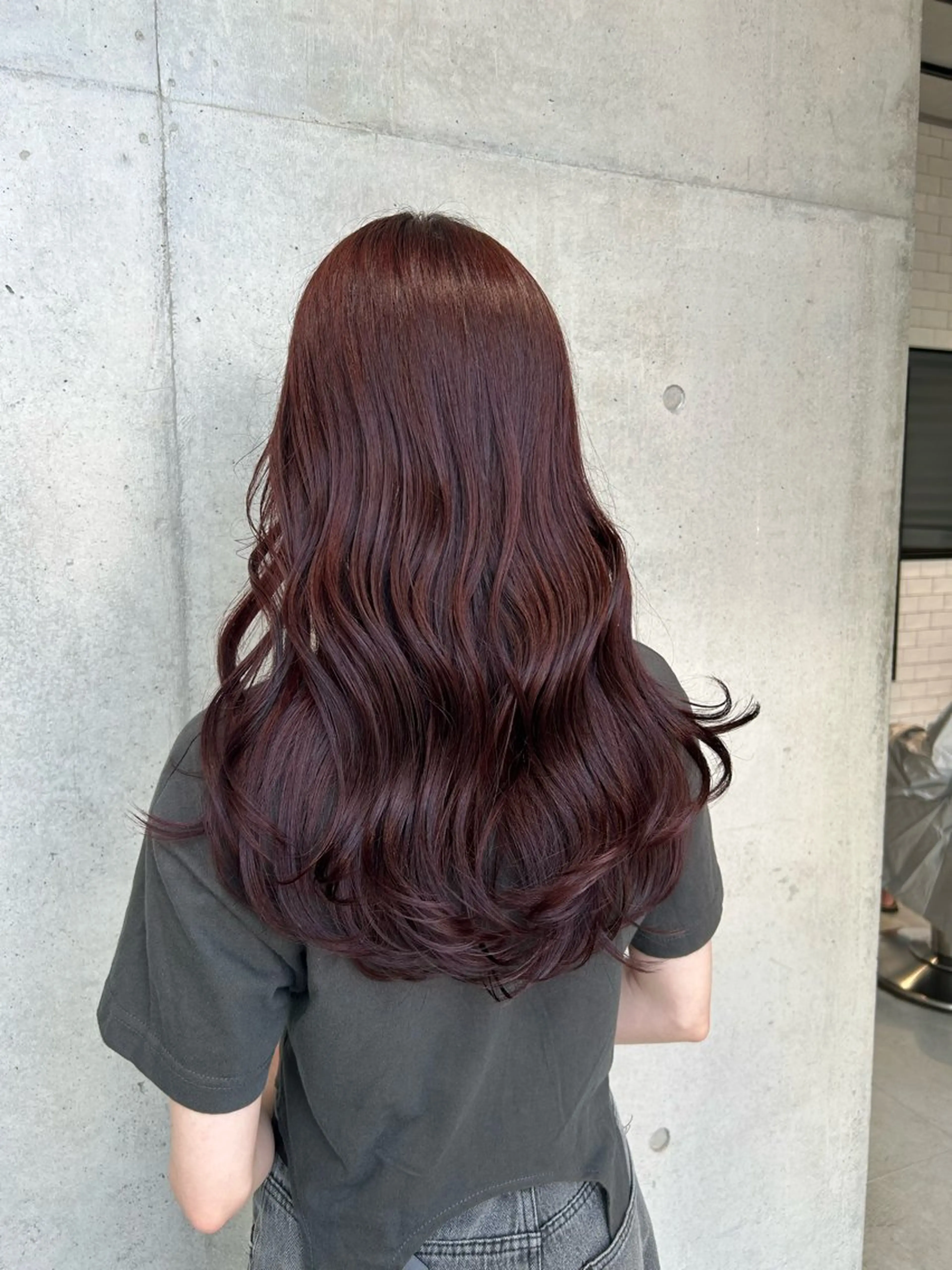 ロング カラー ヘアアレンジ ヘアカラー トリートメント ボブ艶モテカラー🫧 カリンのヘアスタイル