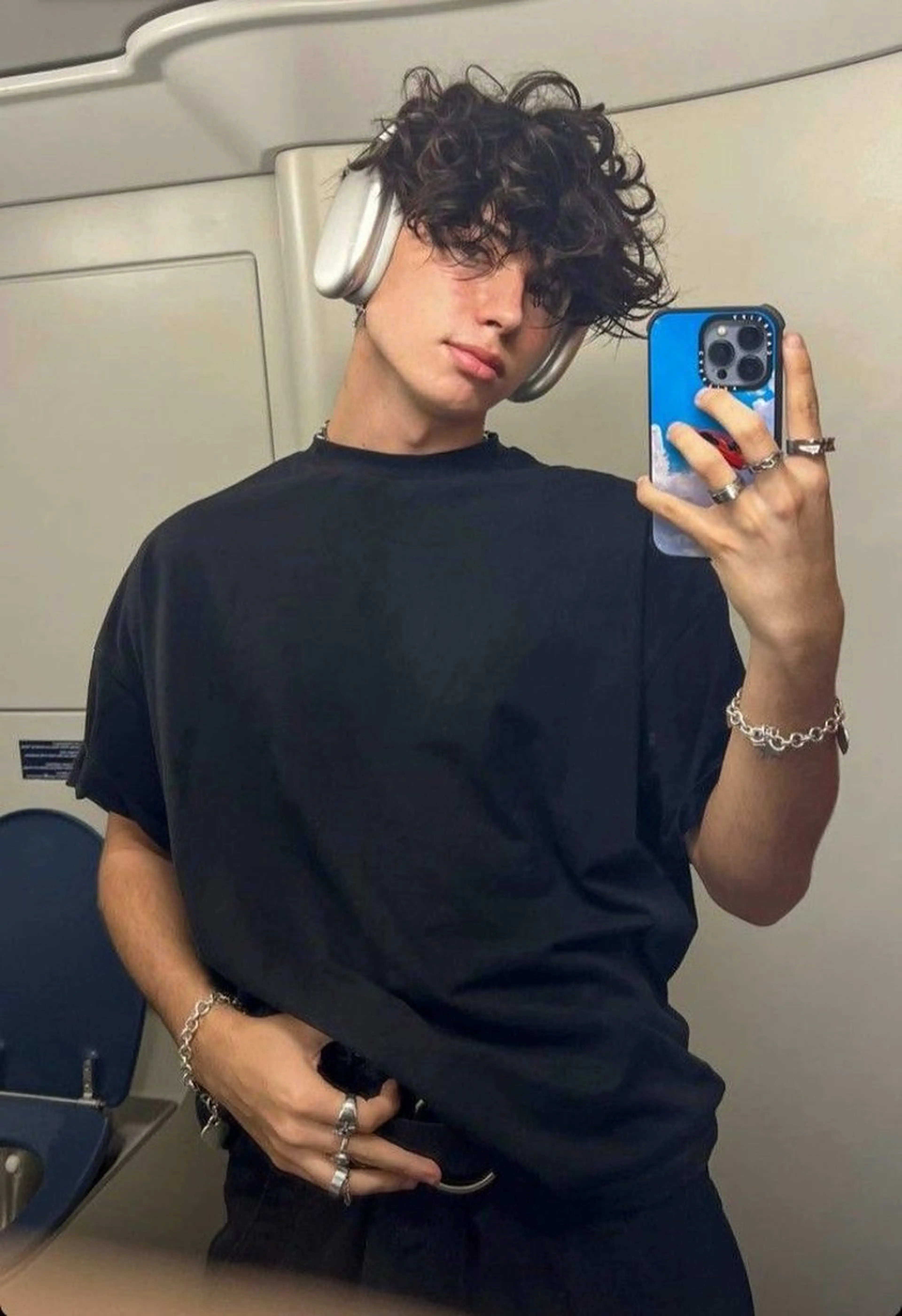 ミディアム カラー パーマ メンズ カット パーマ トリートメント ヘアセット 新宿メンズパーマ ヨモギダのヘアスタイル