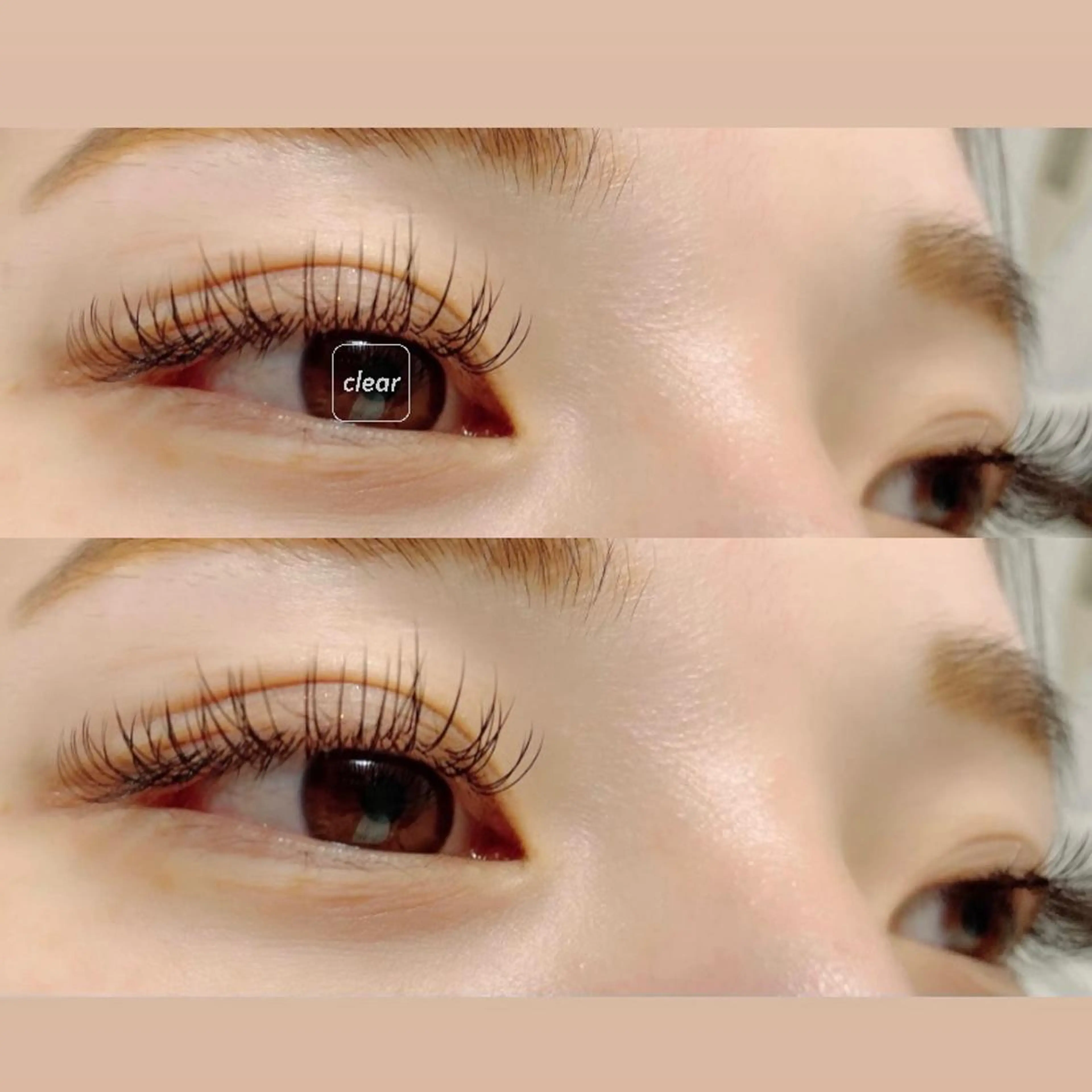 マツエク・マツパ Dカール フラットラッシュ eyelash clear池袋のマツエク・マツパデザイン