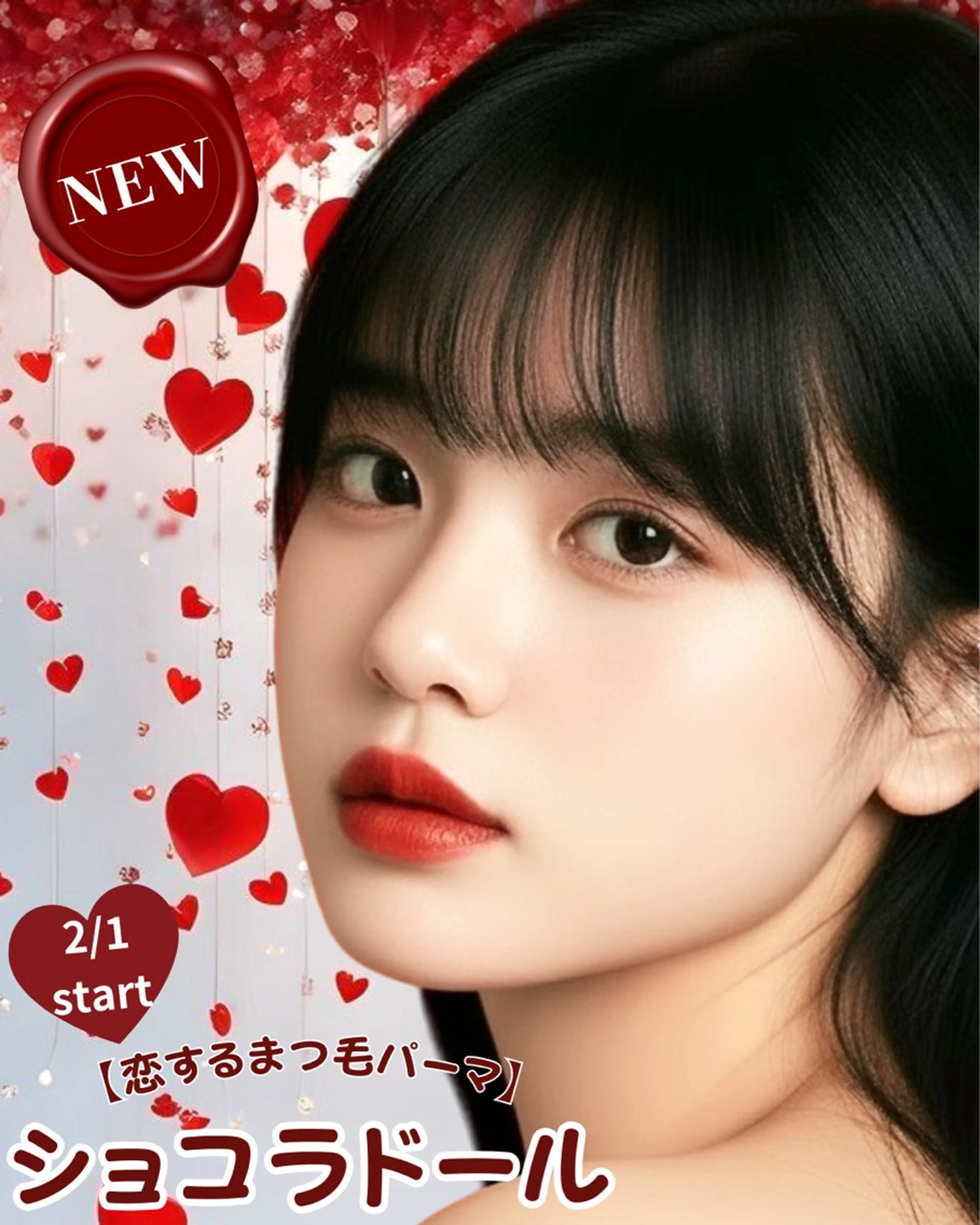 マツエク・マツパ 一重×まつ毛パーマ マリーテレジア Okuboのマツエク・マツパデザイン