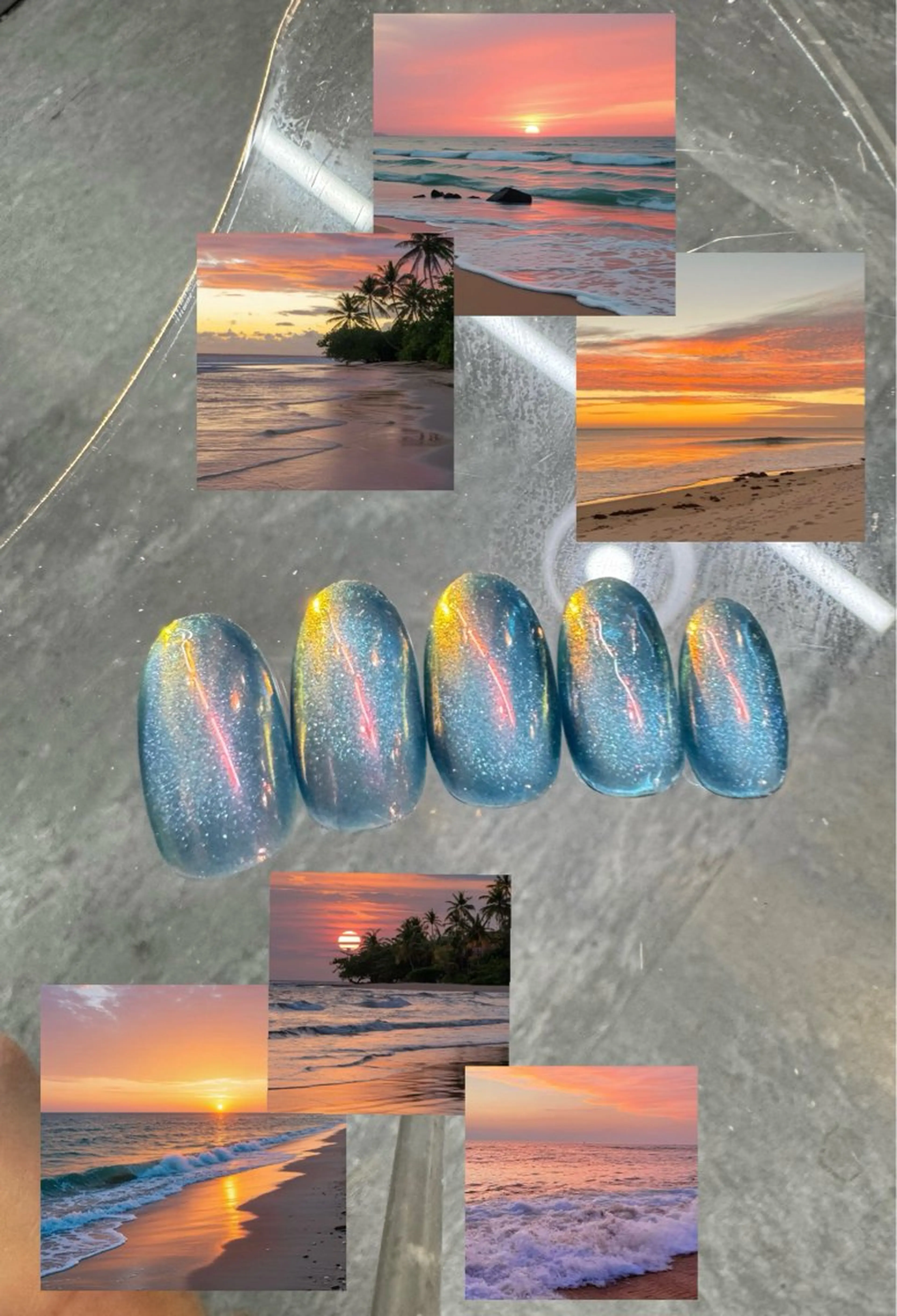 シンプルデザインネイル(オフあり)の写真