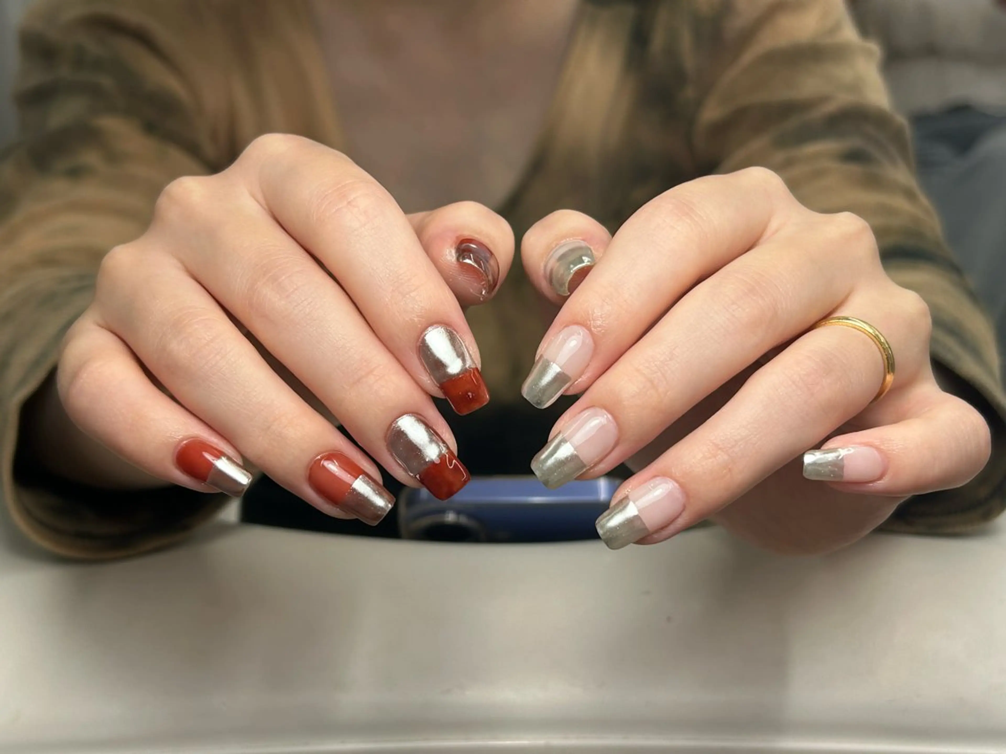 ミディアム ハンドネイル 28nails. 宮崎のネイルデザイン