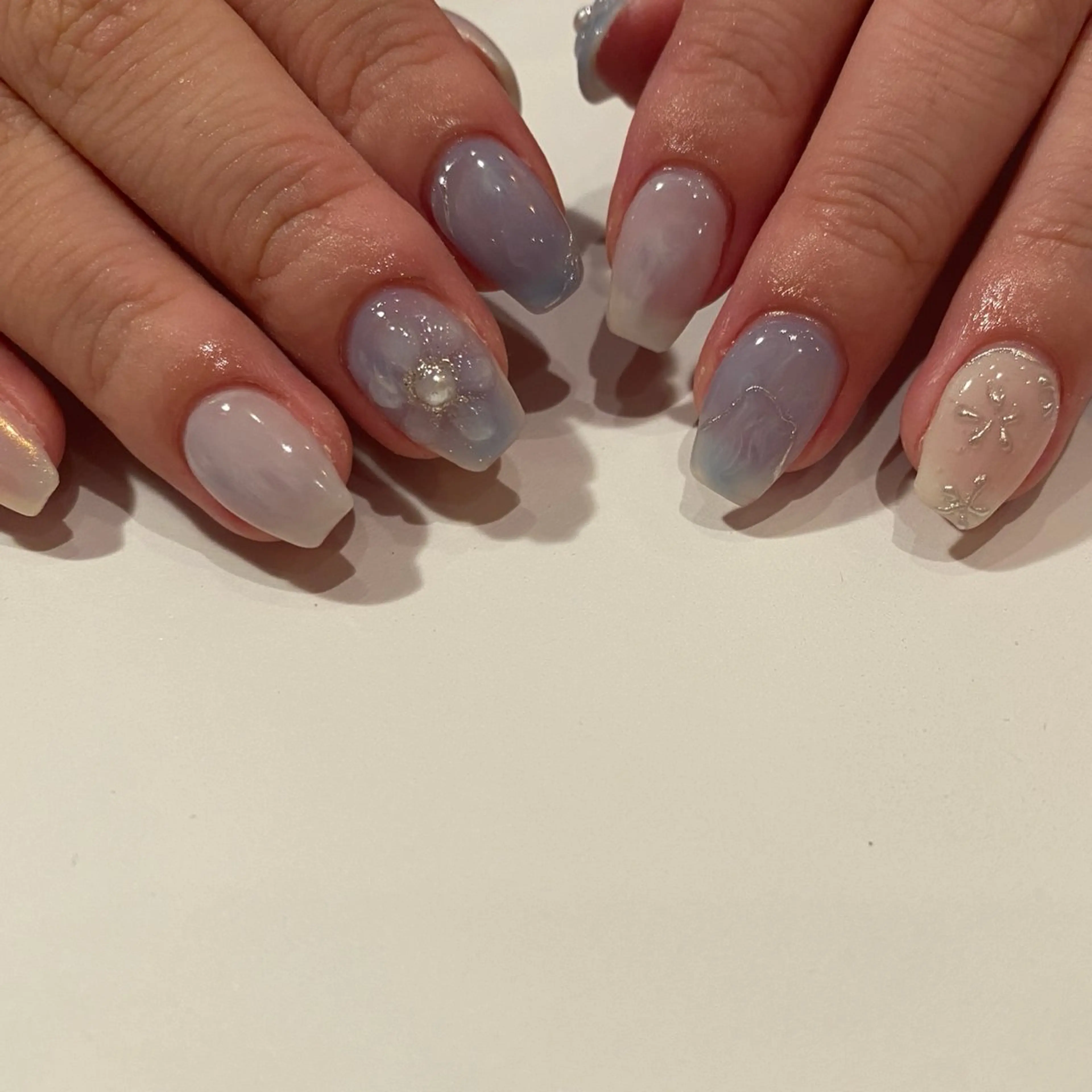 ネイル ぷっくりネイル ハンドネイル scre as Etelのネイルデザイン