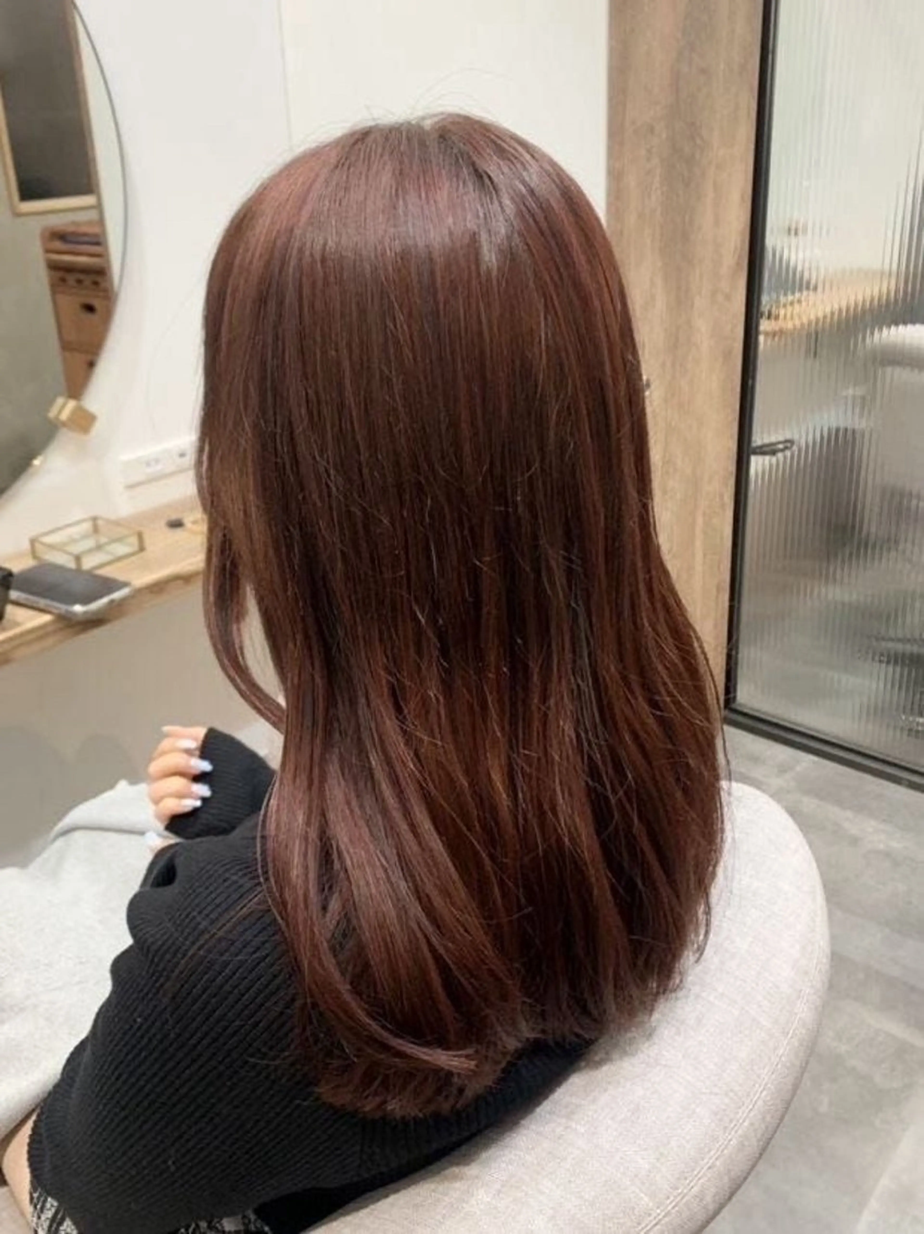 ロング カラー ナック梅田店 毛利 愛リタッチカラー募集のヘアスタイル