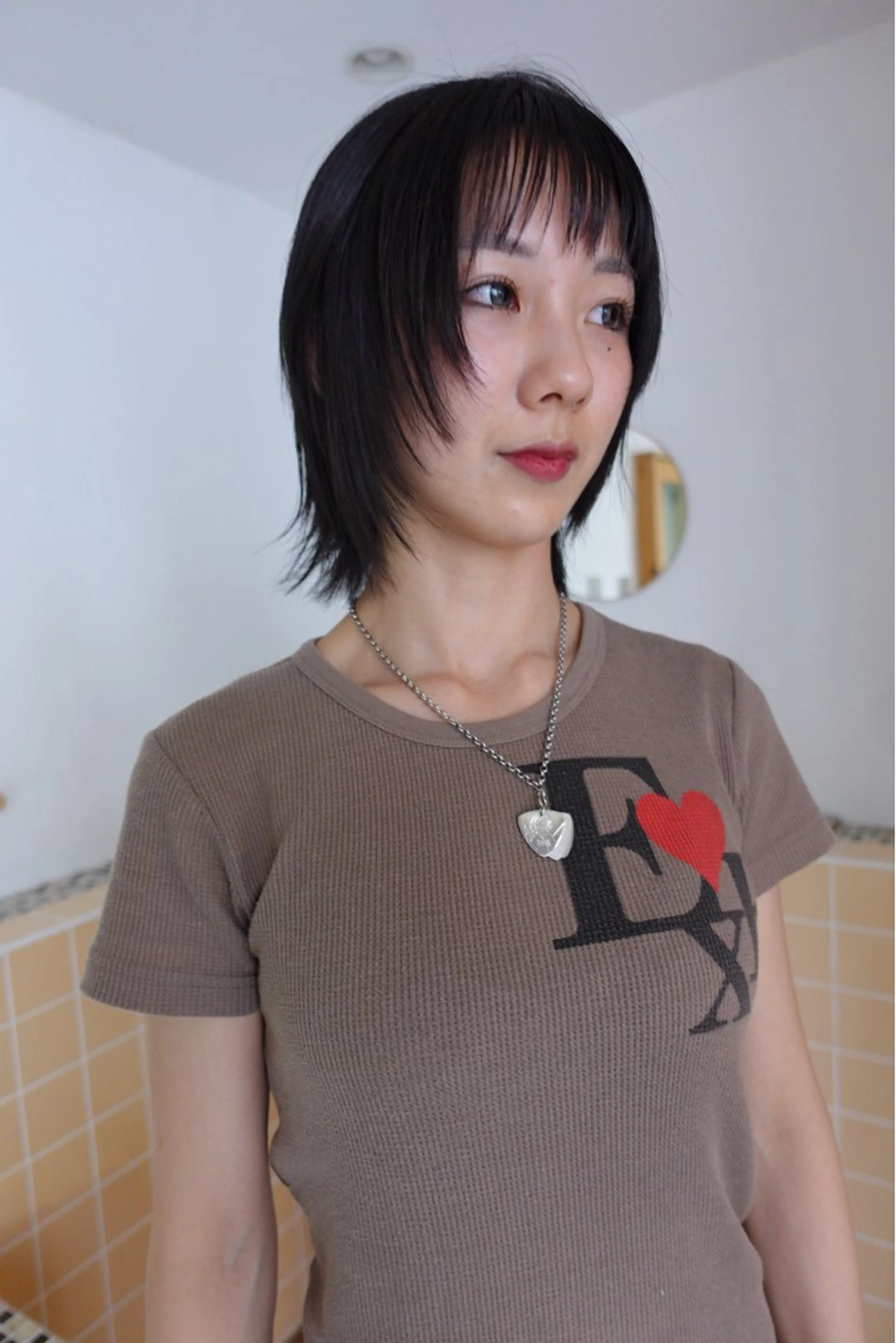 ミディアム カラー カット ヘアカラー トリートメント sakura🌸 レイヤー/韓国ヘアのヘアスタイル