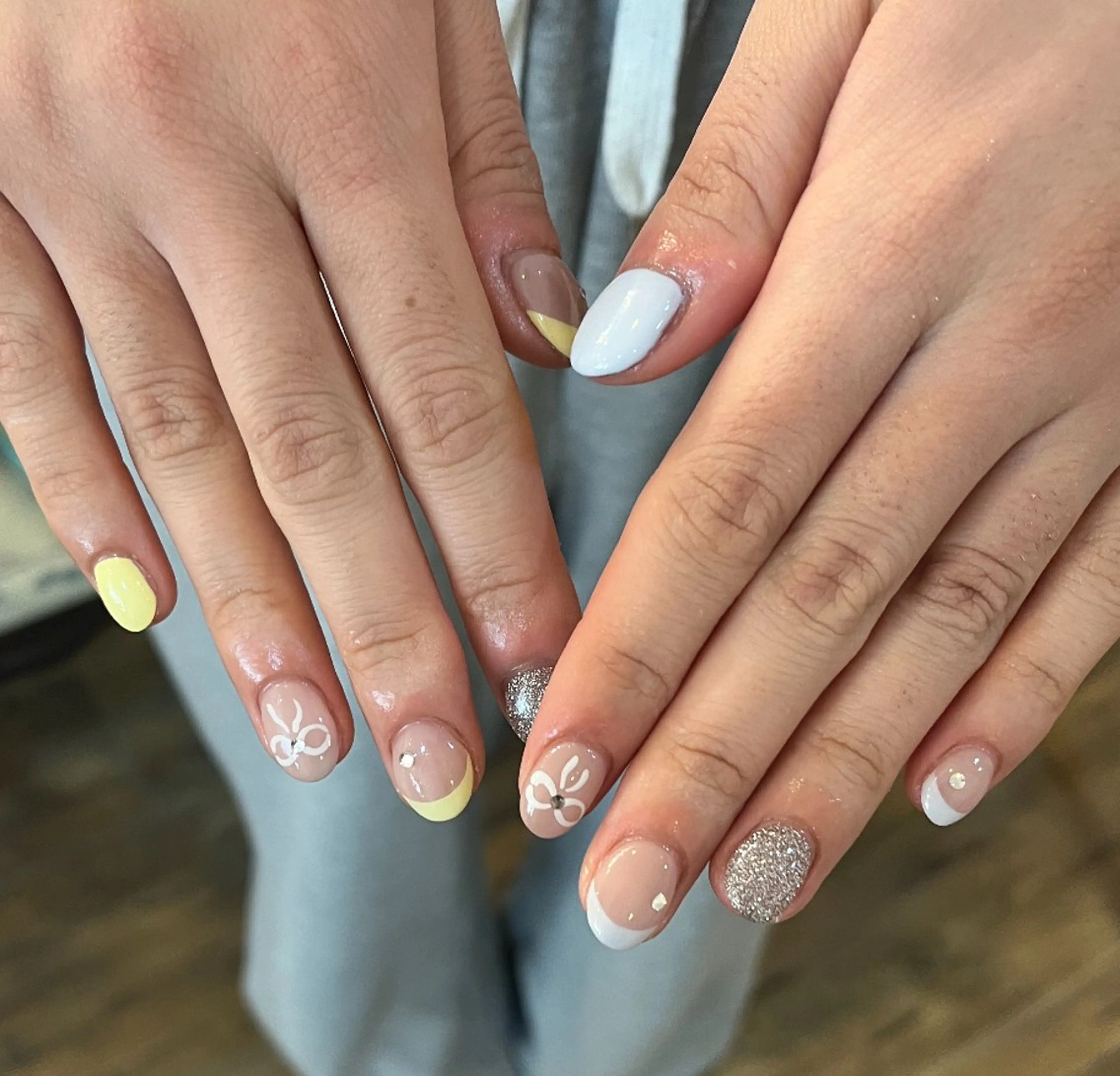 ネイル 春ネイル ネイルズミンティア江坂所属・長田 千里のネイルデザイン