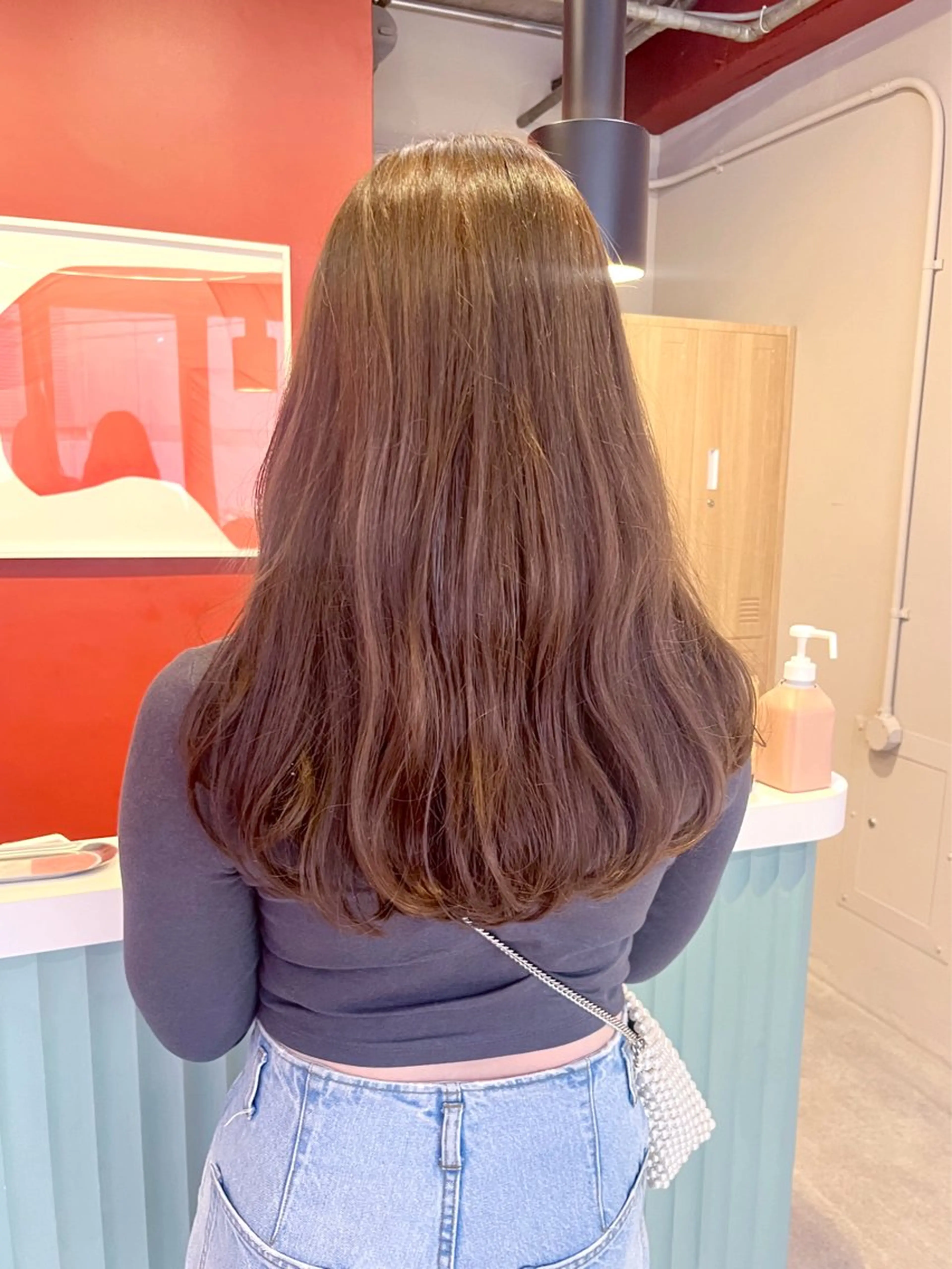 ロング カラー レイヤーカット🍏 パーマ/ののかのヘアスタイル