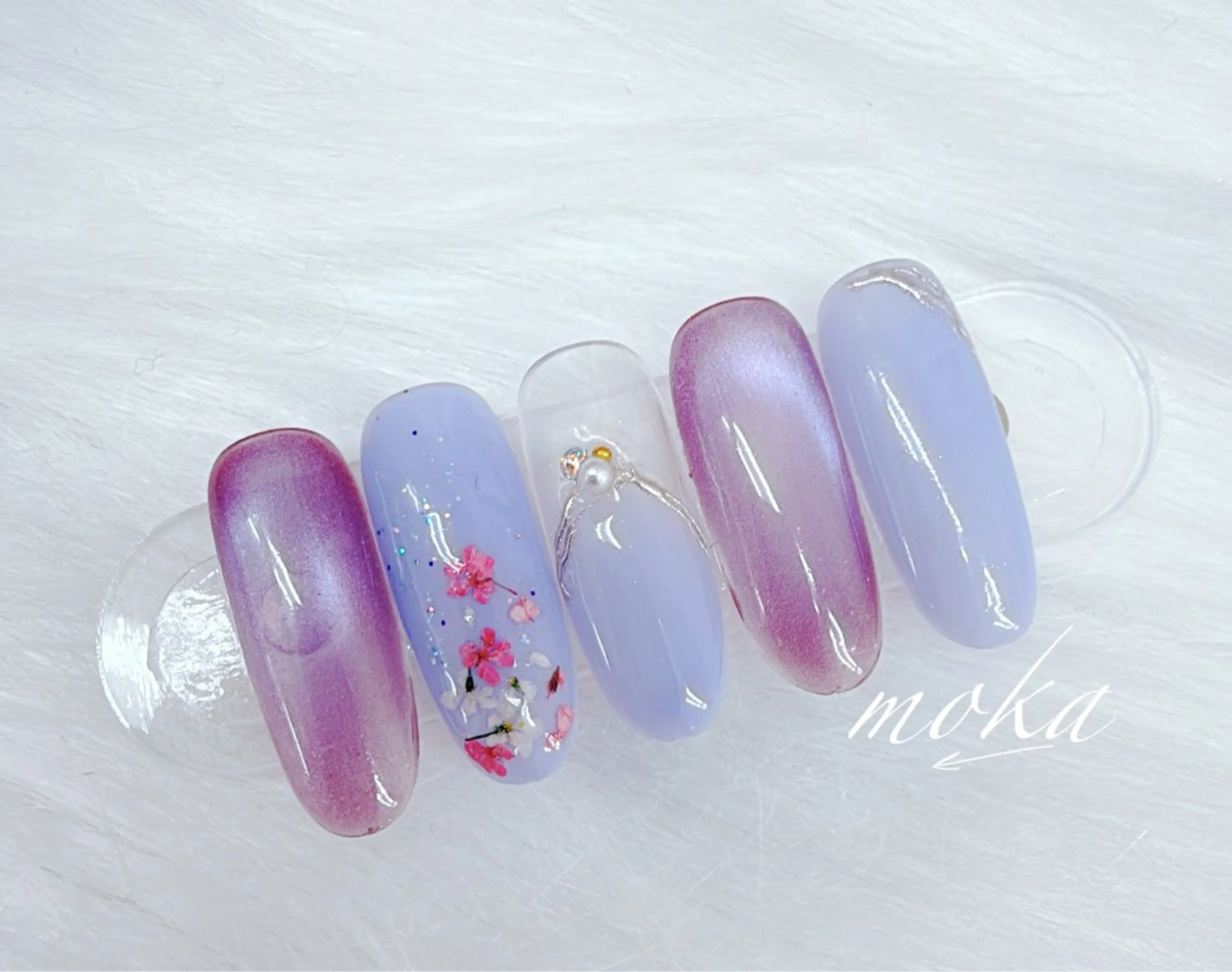 ネイル ハンドネイル ハンドケア 胡蝶蘭レディースサロ ンNailMOKAのネイルデザイン