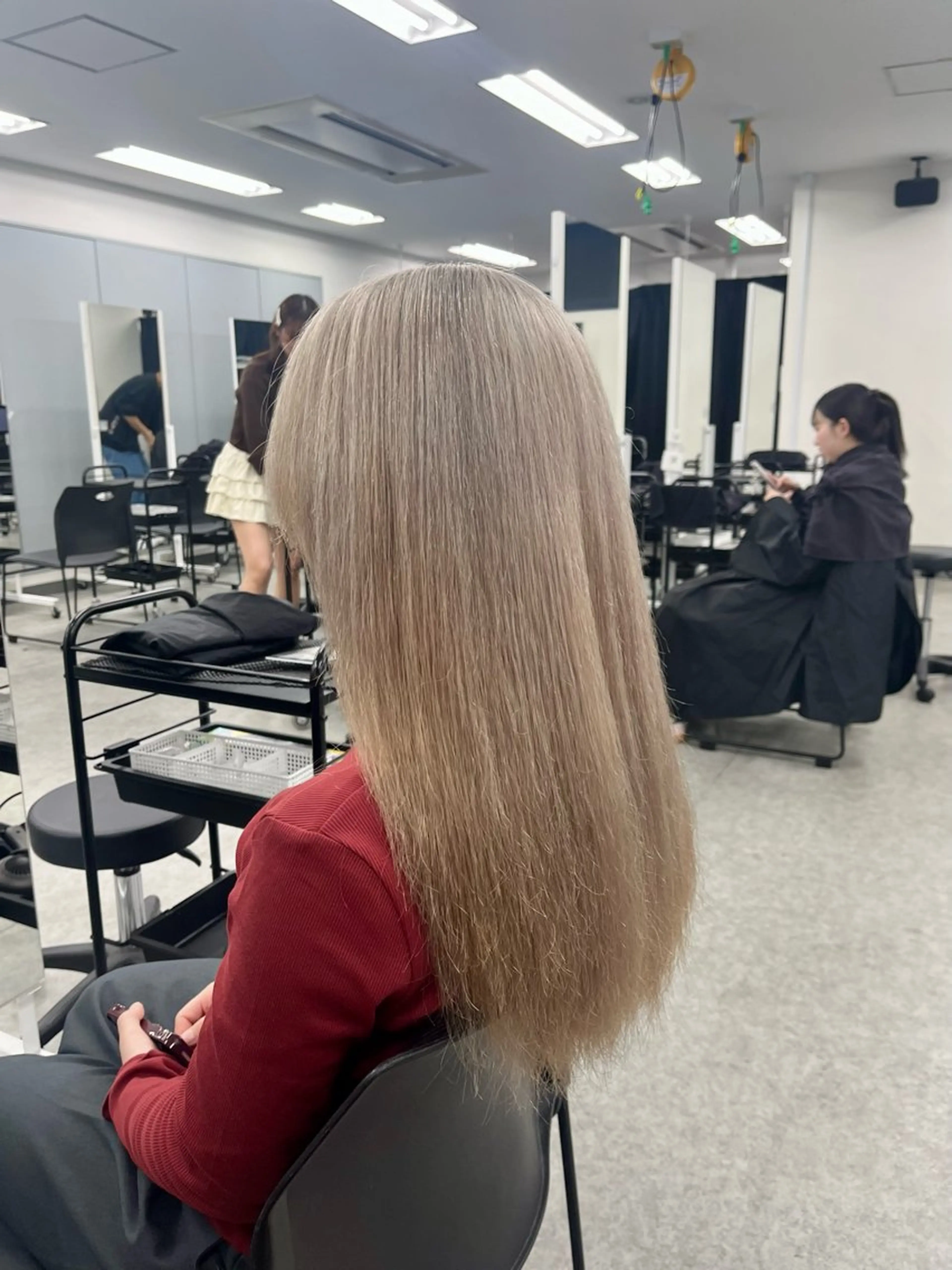 ロング ヘアカラー 🤍セット簡単パーマ 🤍TAMAKIのヘアスタイル
