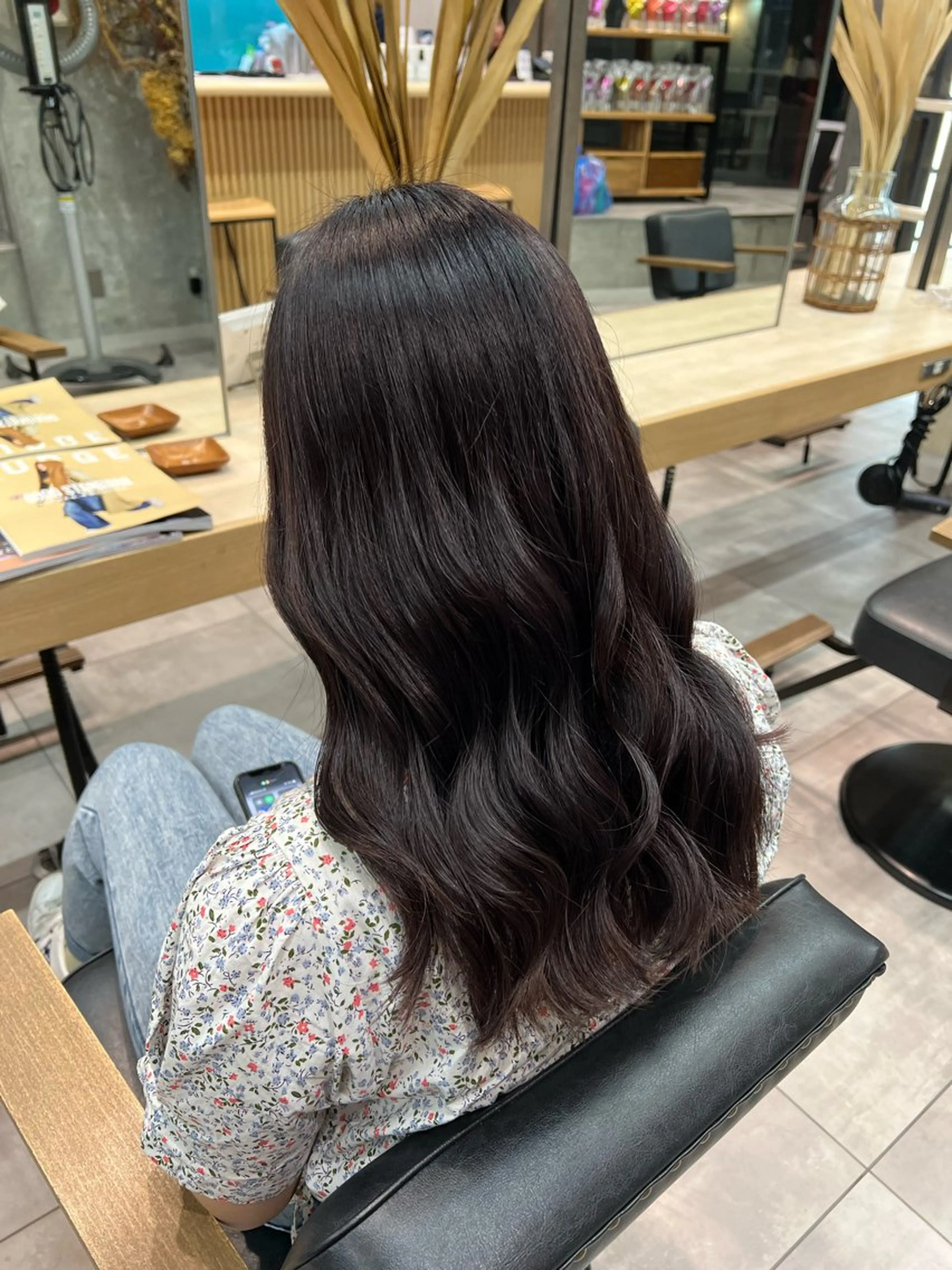 セミロング カラー 🌞レイヤー×カラー 前川那津美🌞のヘアスタイル