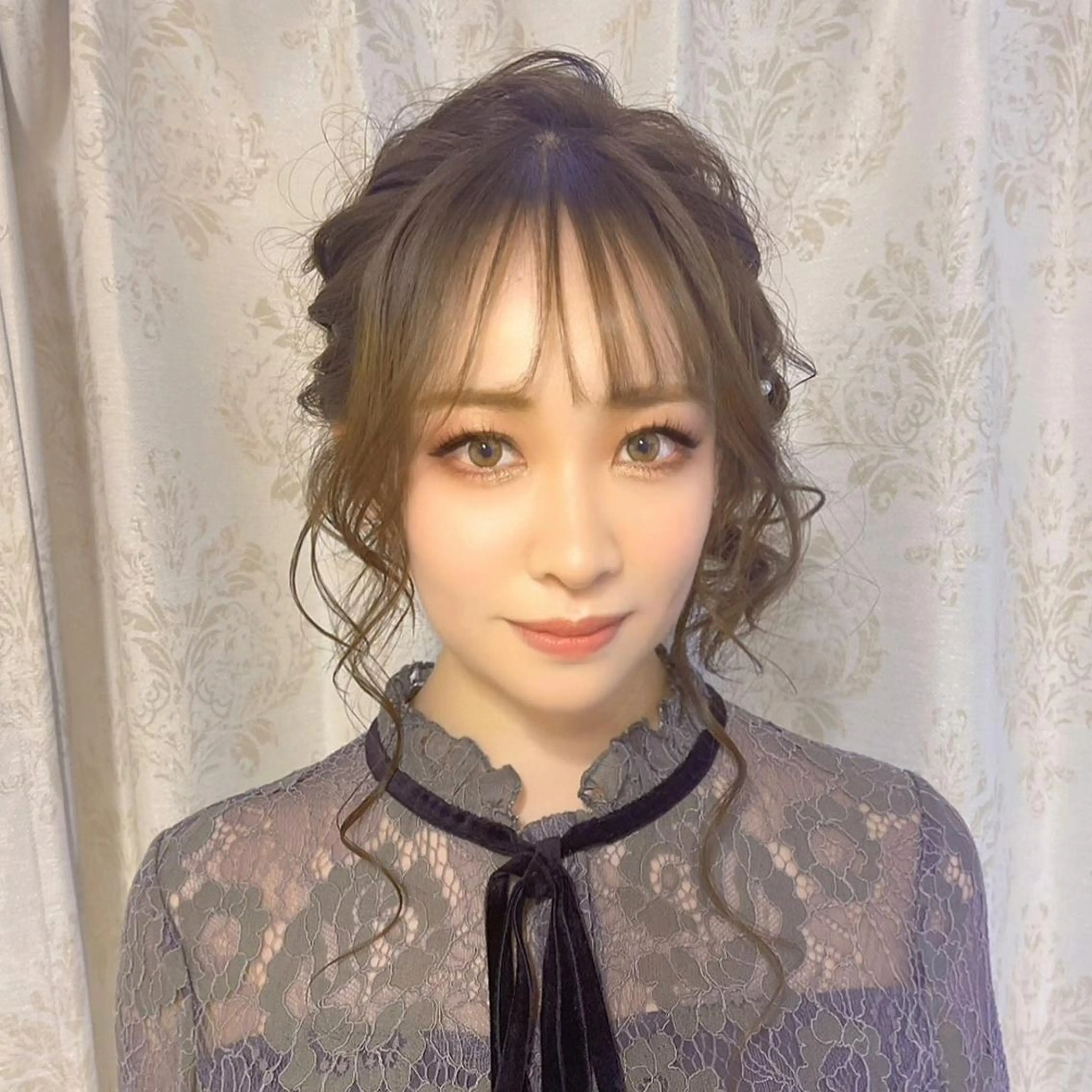 ロング ヘアアレンジ ロング ヘアセット KANA カナのマツエク・マツパデザイン