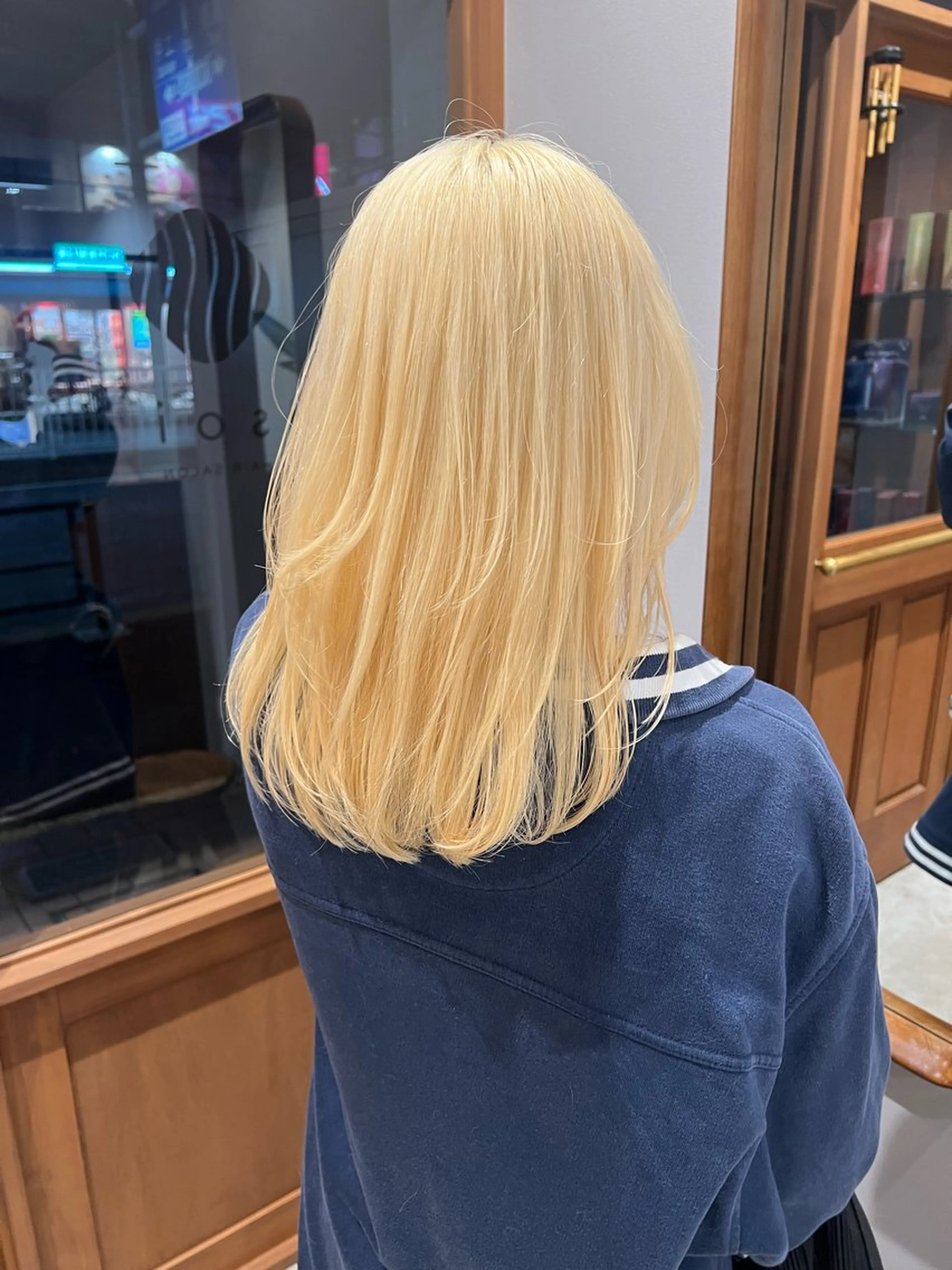 抜きっぱなしケアブリーチ(2回)+髪質改善ケラチントリートメント💎の写真