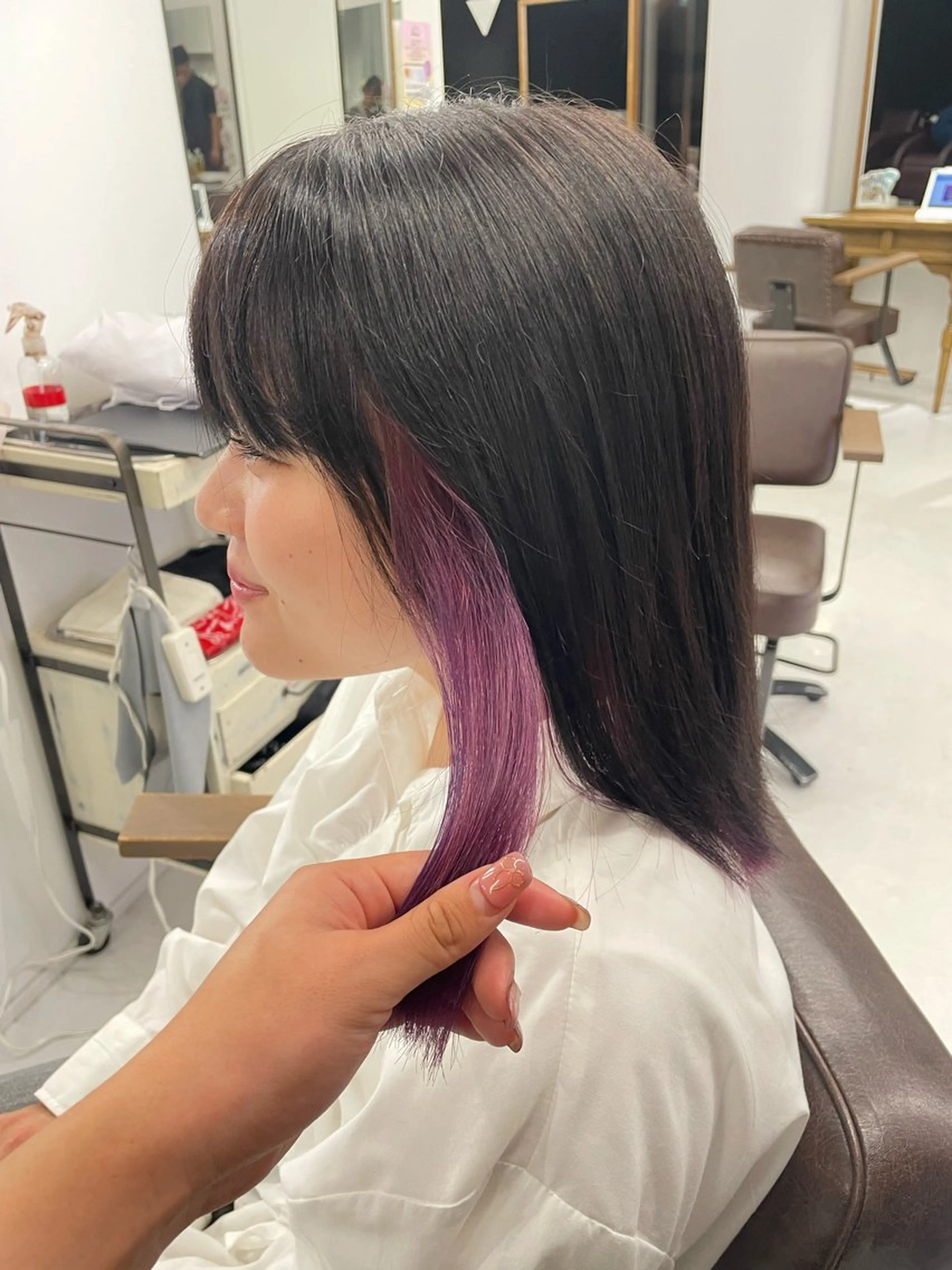 ミディアム 🍒ピンクベージュ /ベージュ🍒なつきのヘアスタイル