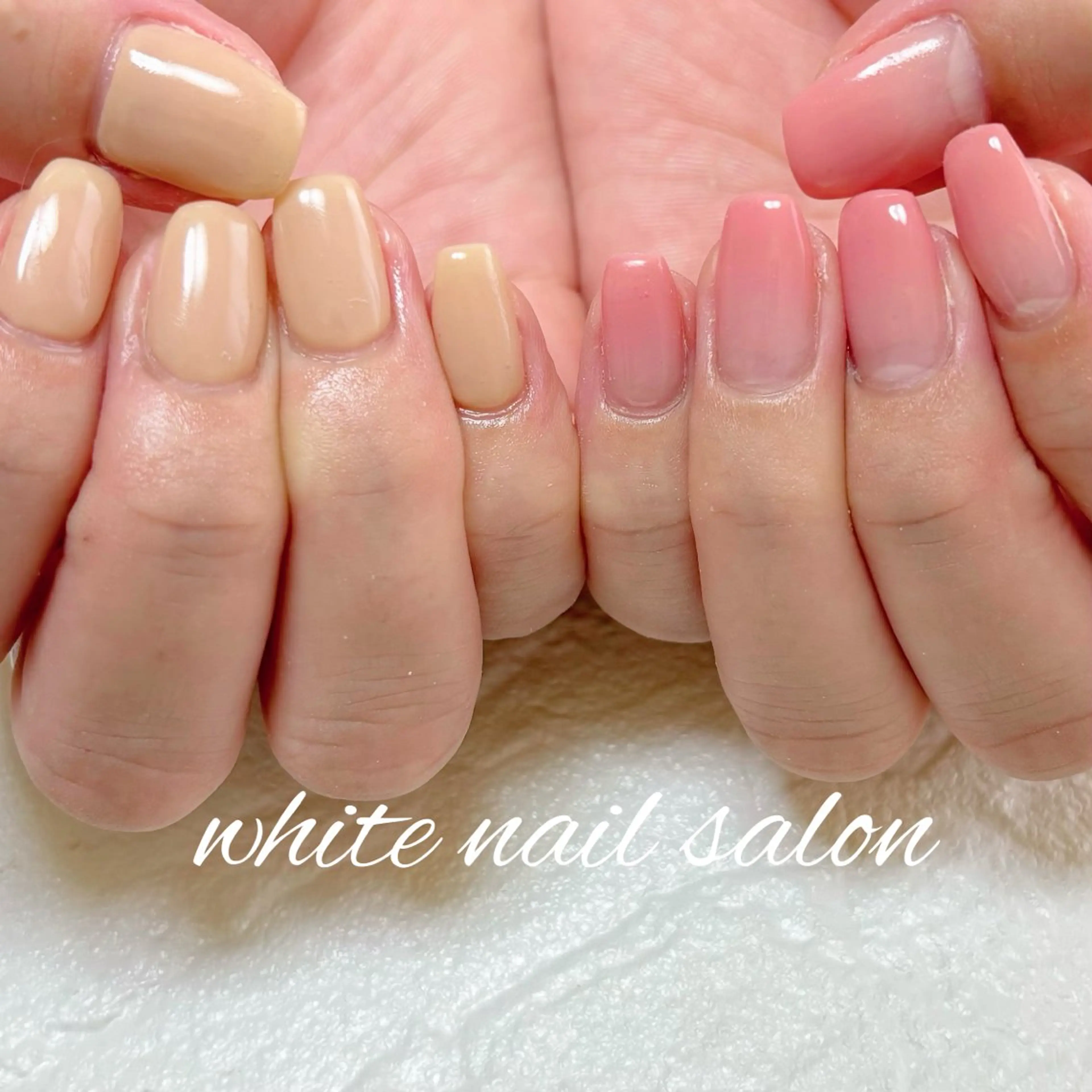 ネイル シンプルネイル ホワイト white nail salonのネイルデザイン