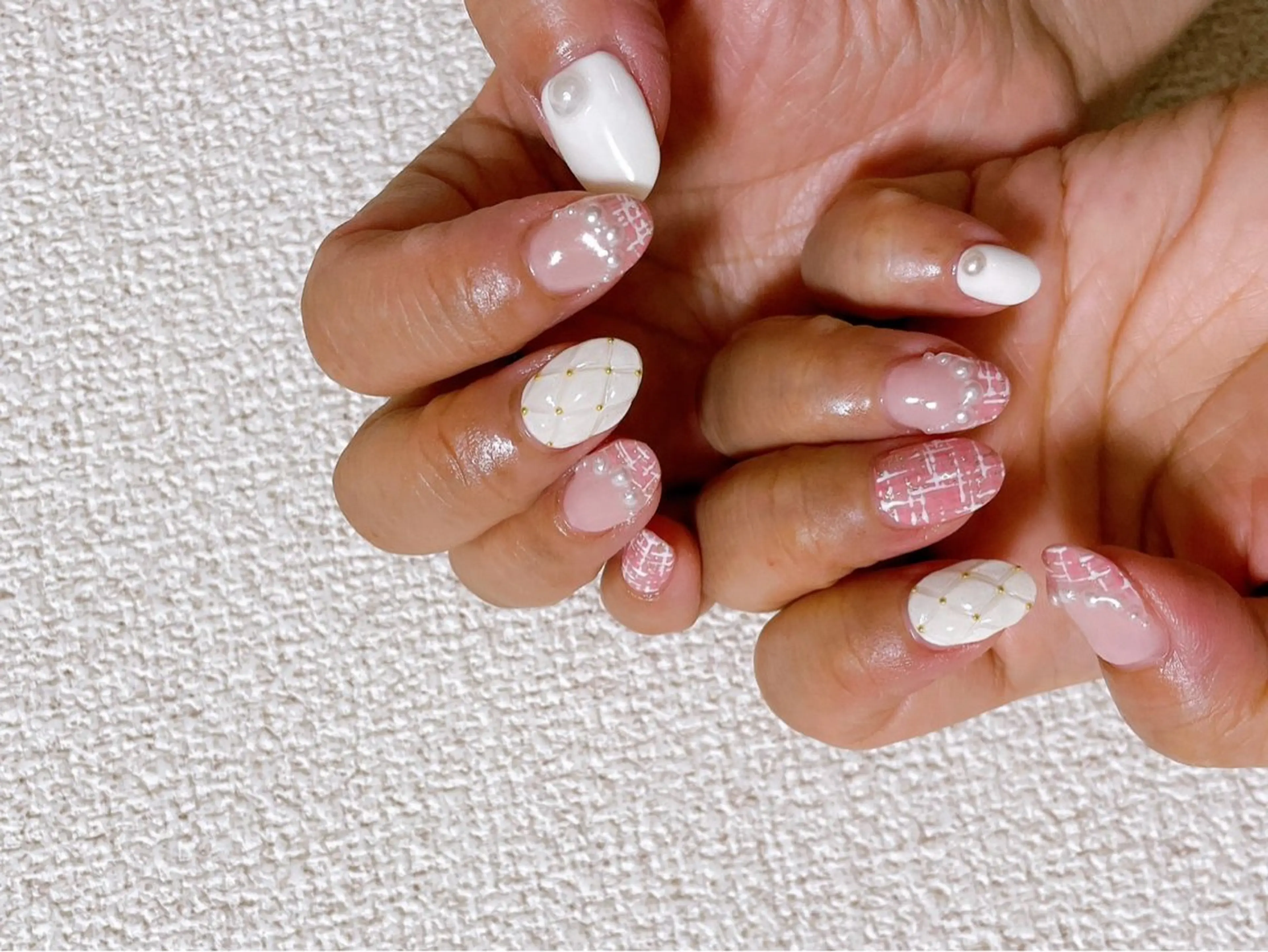 ネイル ジェルネイル 韓国ネイル パラジェル 春ネイル 冬ネイル kikinail 溝の口のネイルデザイン