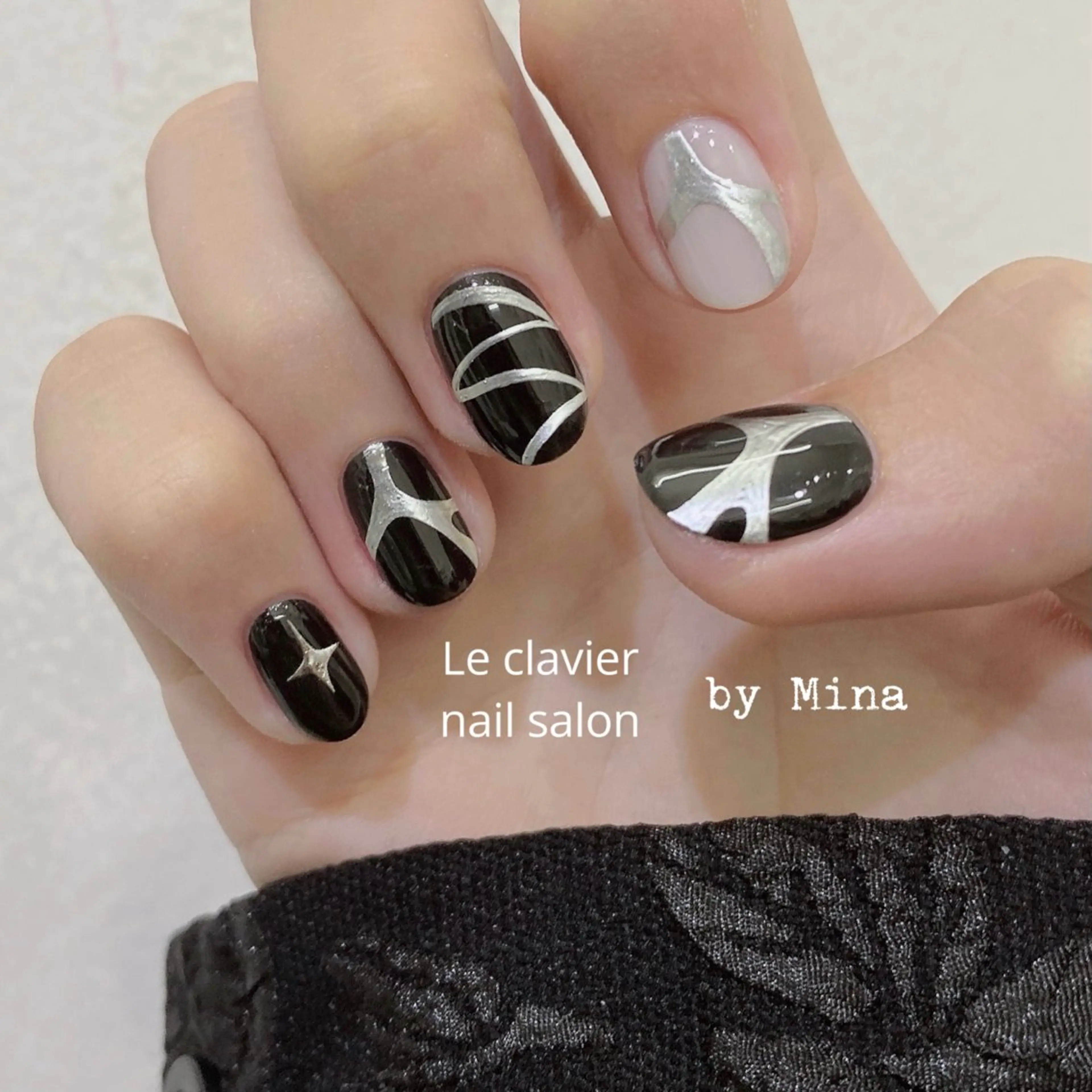 ネイル アートネイル 長さ出し ジェルネイル パラジェル スカルプネイル Mina Nailのネイルデザイン