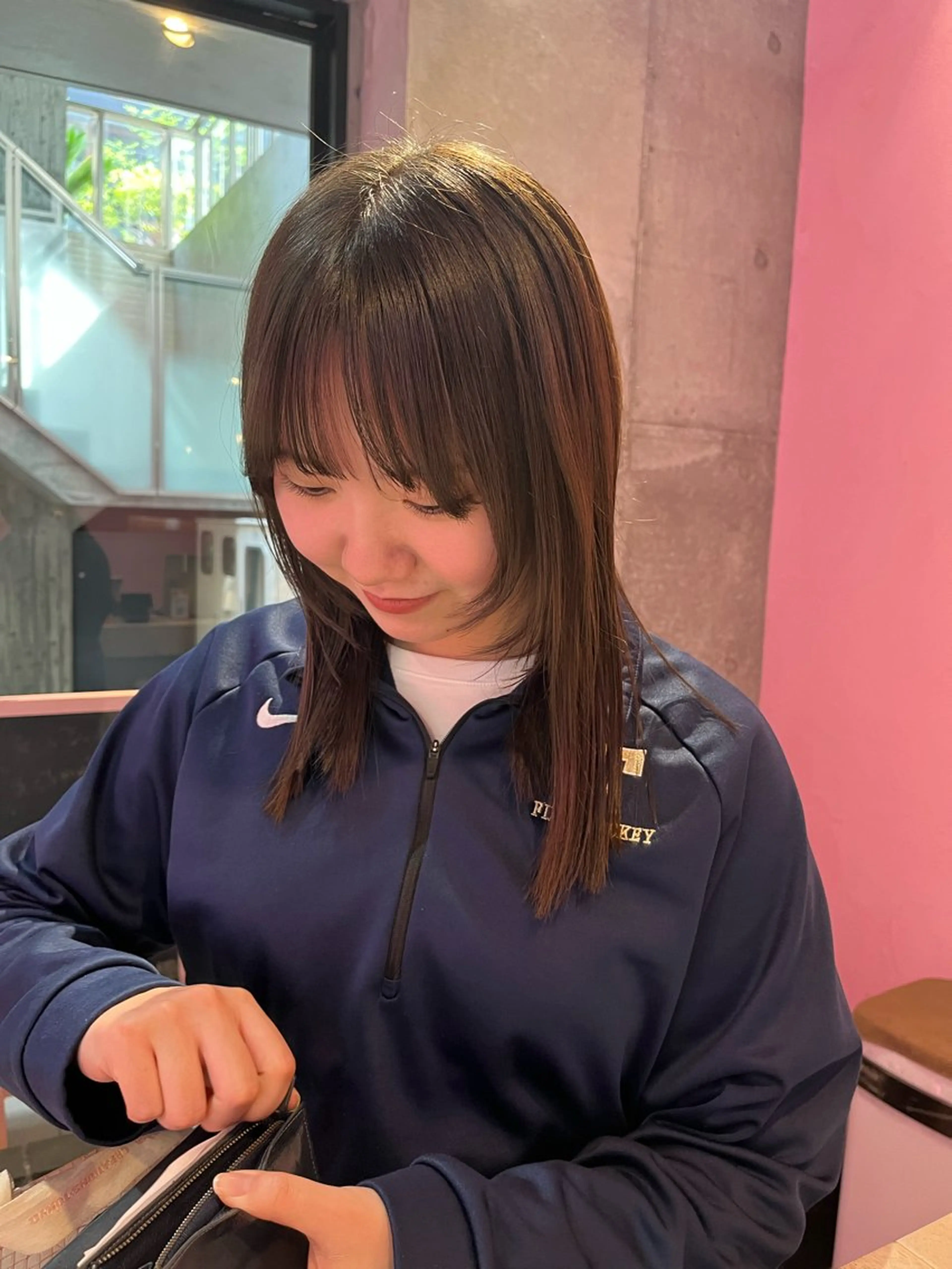 セミロング 艶感透明感カラー🤍 hinaのヘアスタイル