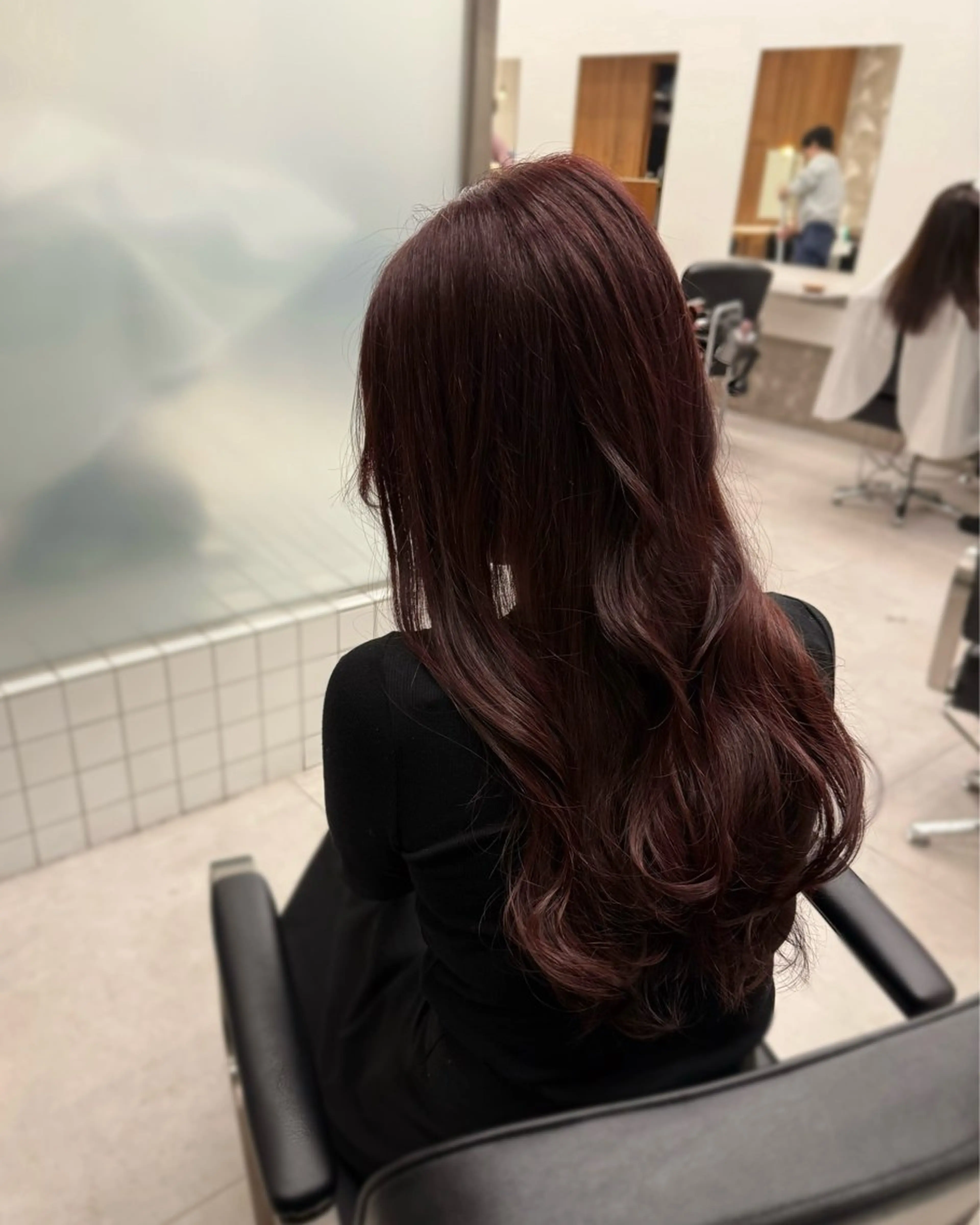 ミディアム カラー カット ヘアカラー トリートメント 縮毛矯正+モテカラー 🎀✨MIHOのヘアスタイル