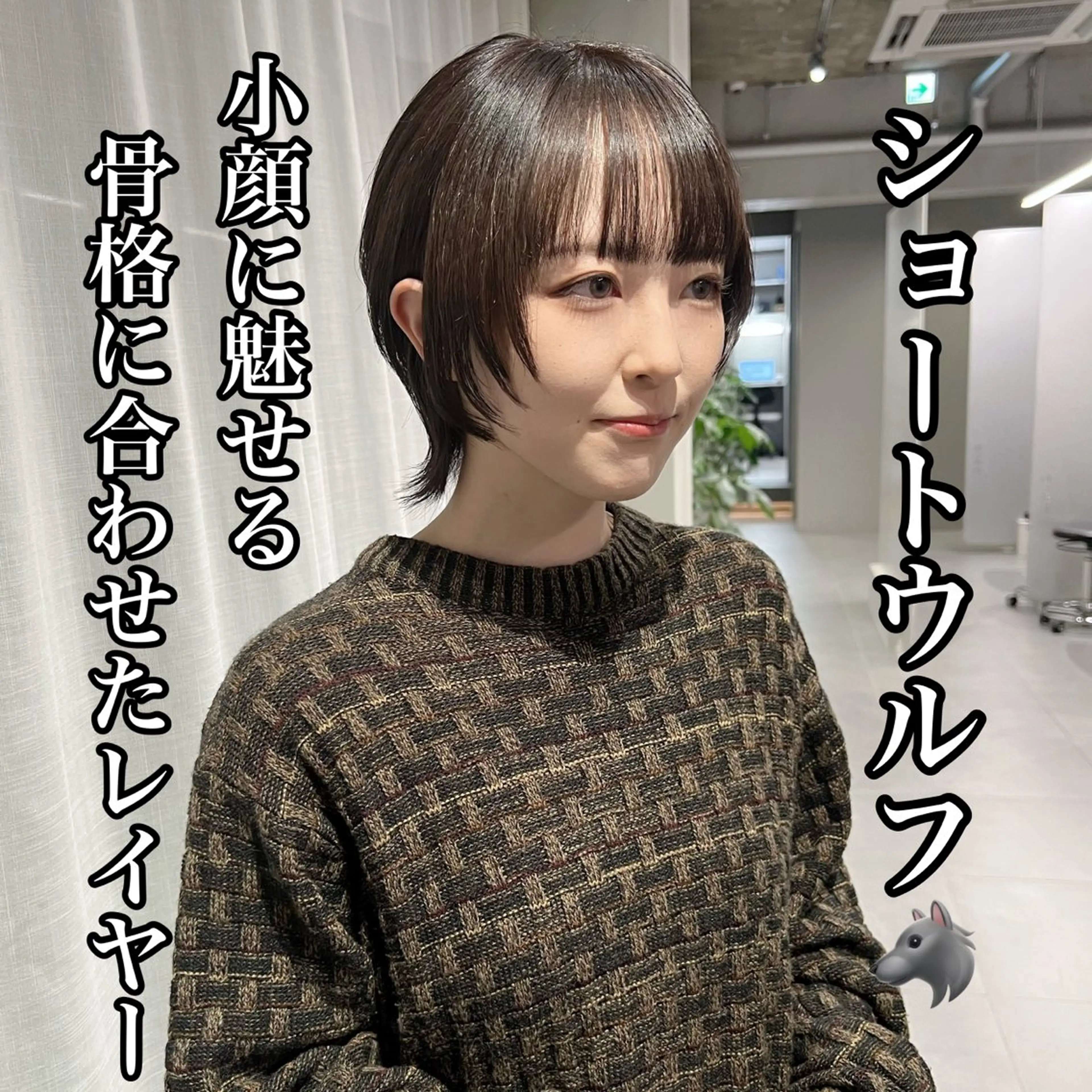 ショート 🐺立川のウルフ屋 さん🐺おかみ🐺のヘアスタイル