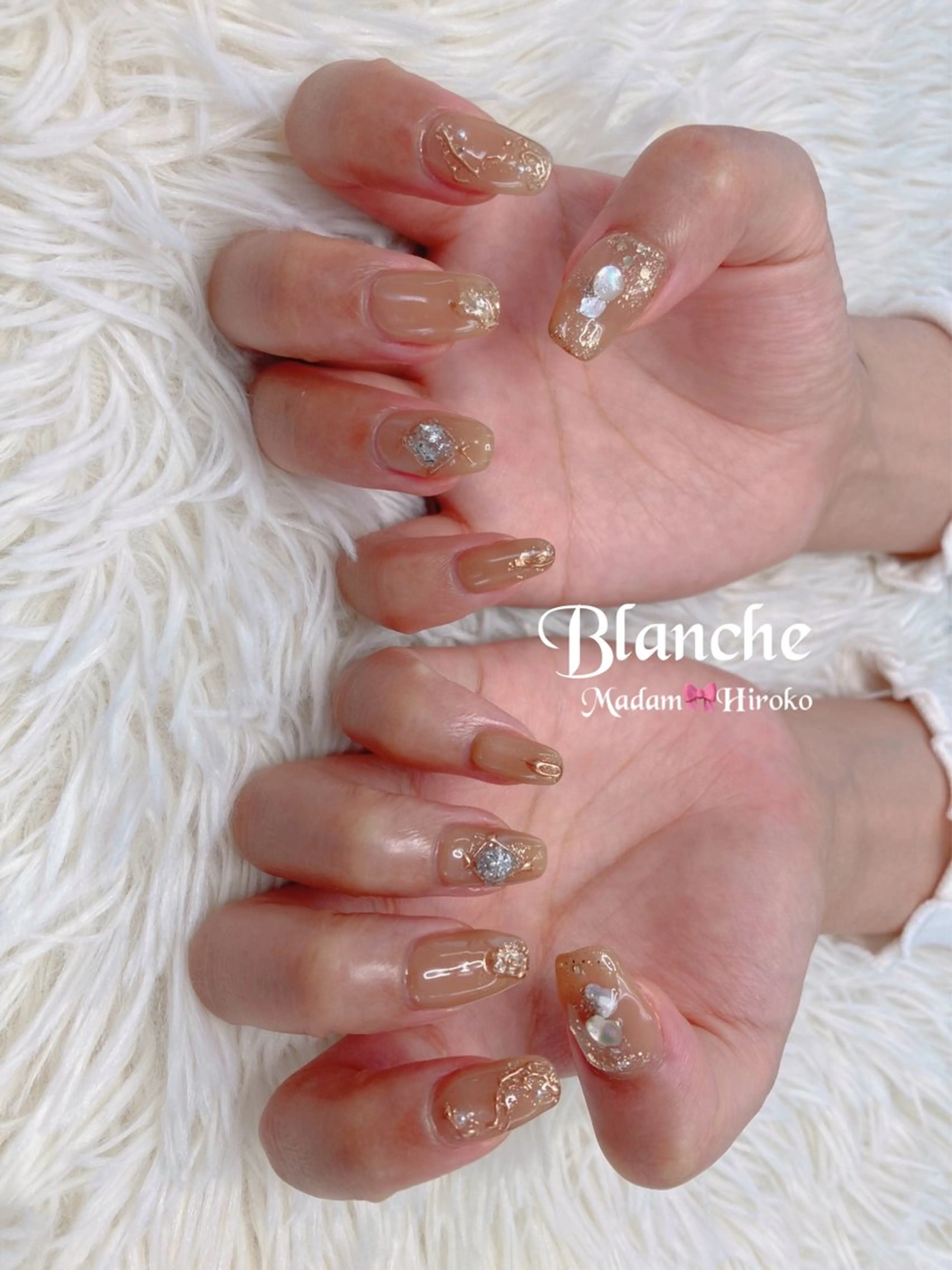 ネイル キラキラネイル Lianネイル 寛子Lianのネイルデザイン