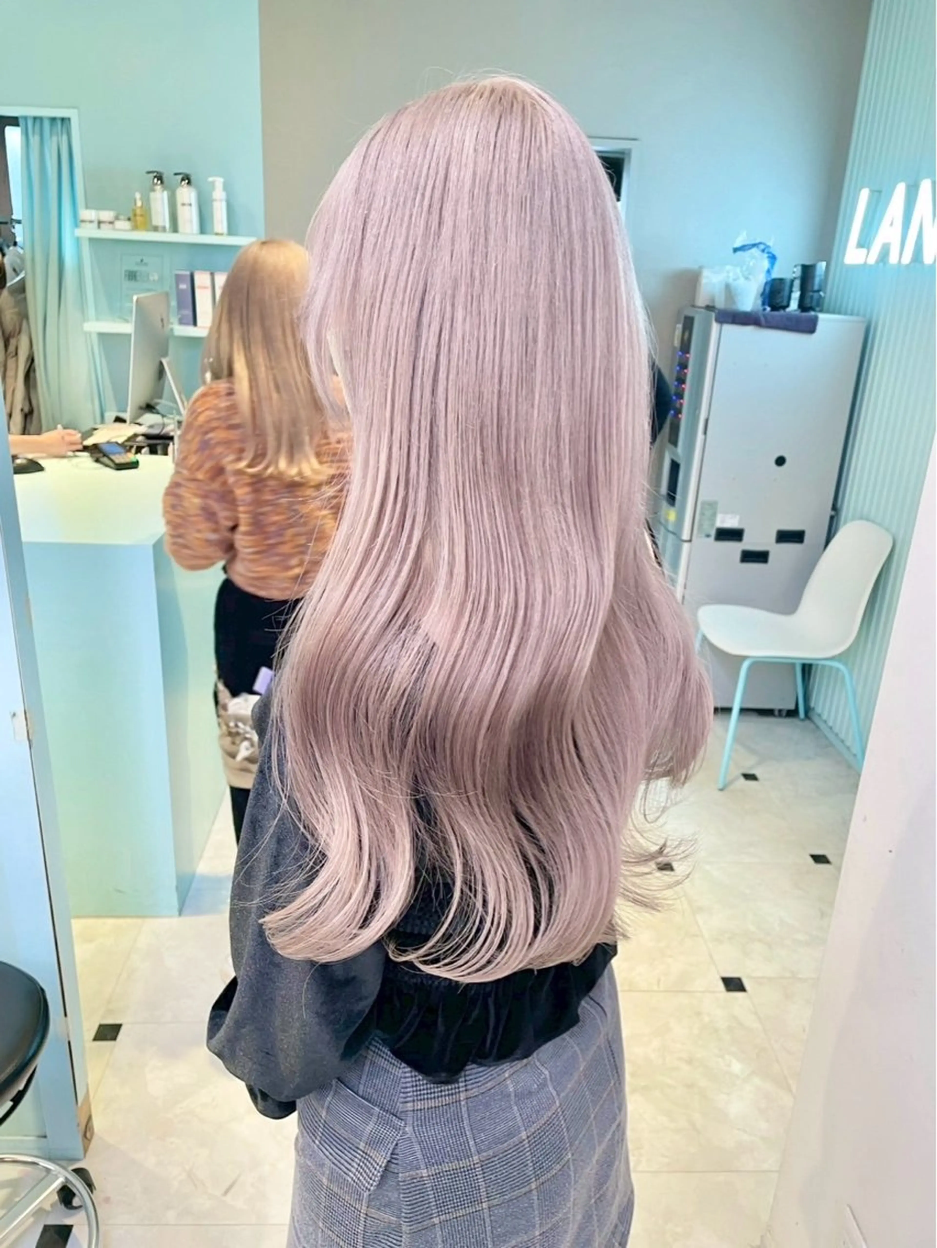 ロング カラー ハイトーン/韓国 レイヤー/るか🎀のヘアスタイル