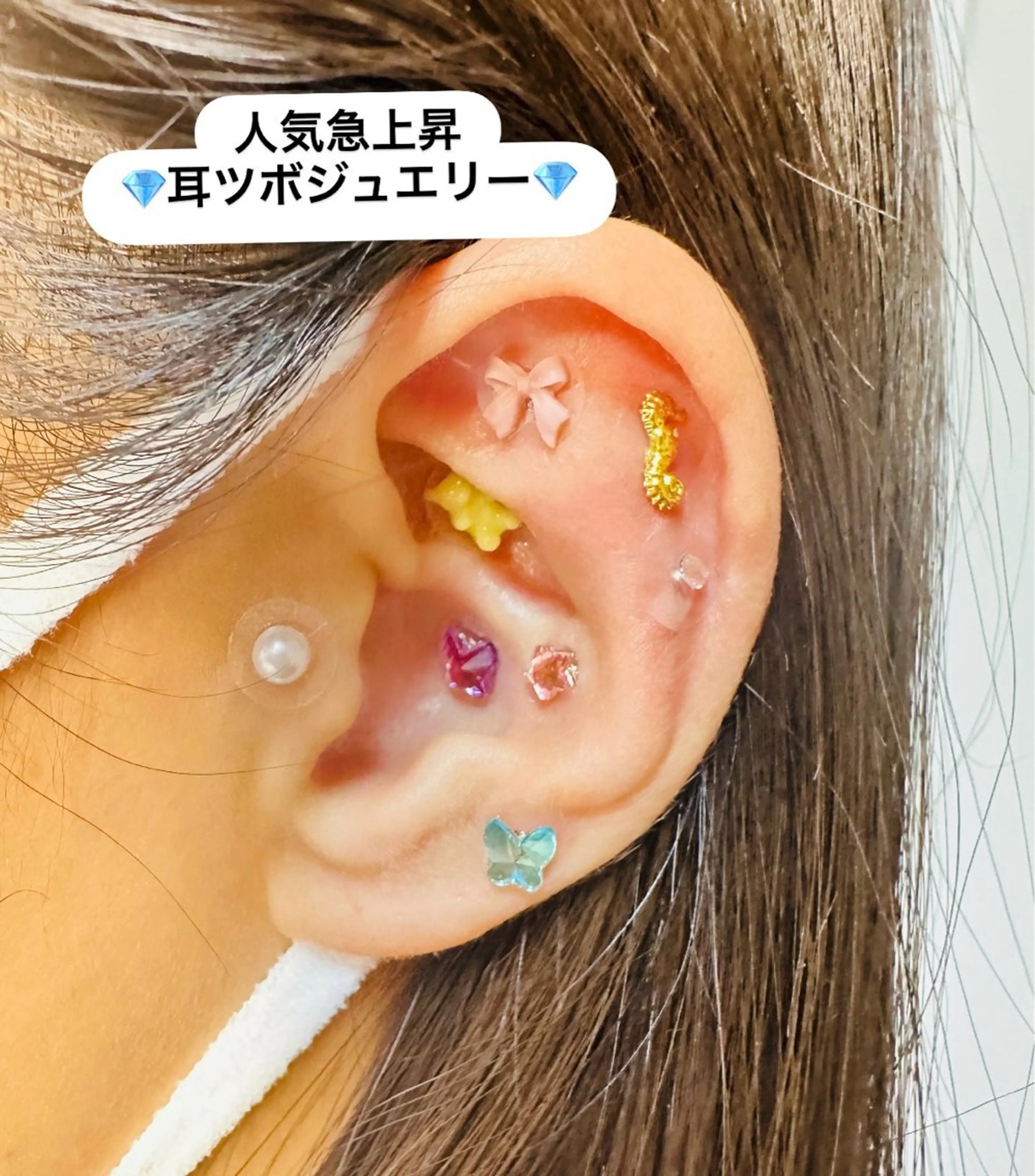 メンズ ネイル アートネイル 長さ出し 氷ネイル・うるうるネイル ロングネイル 持ち込み Genie Nailsのネイルデザイン