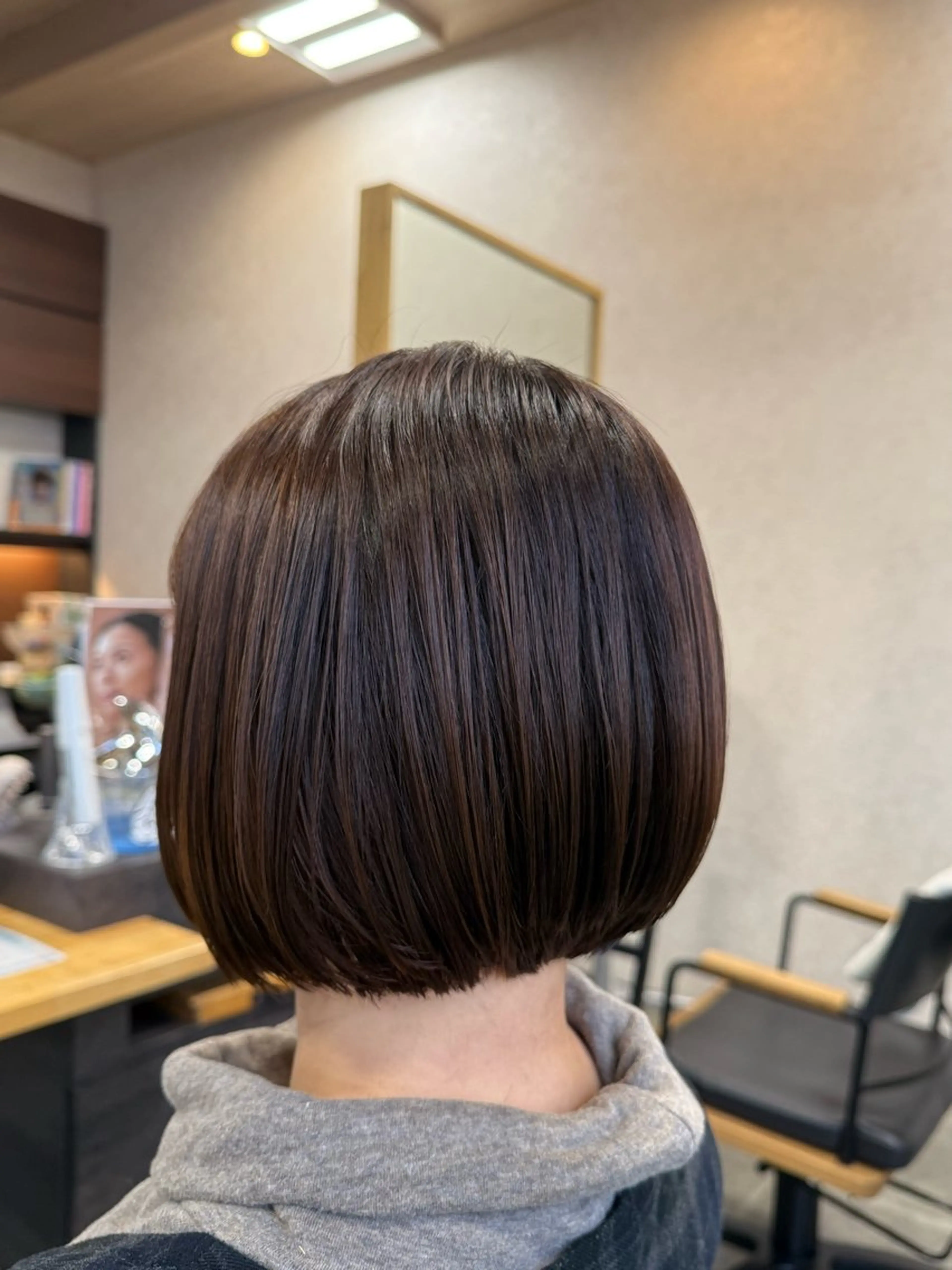 ミディアム ボブ 長谷川 遥のヘアスタイル