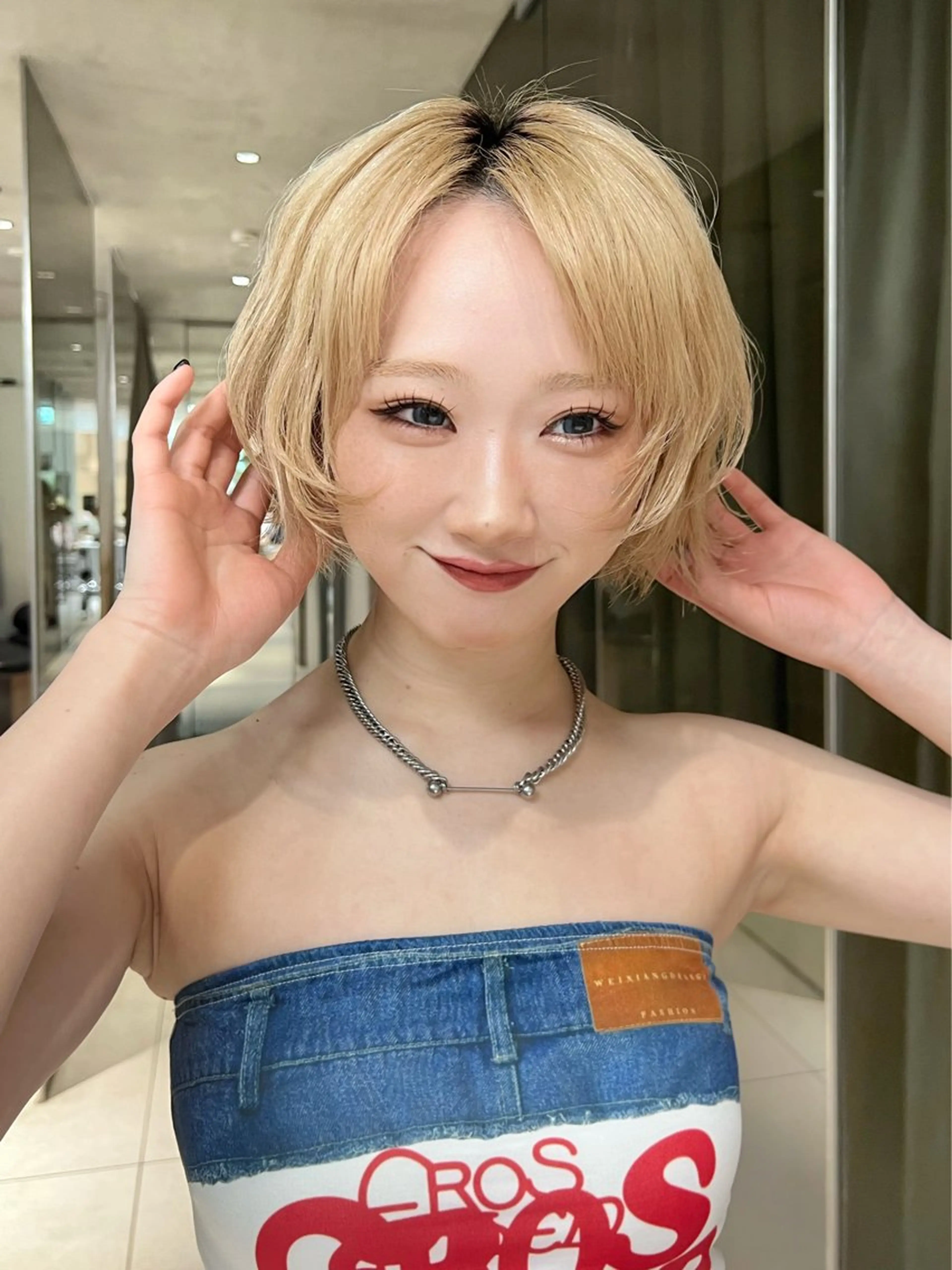 ショート カラー ⟡ボブ⟡レイヤー⟡ MINX岩下愛翔のヘアスタイル