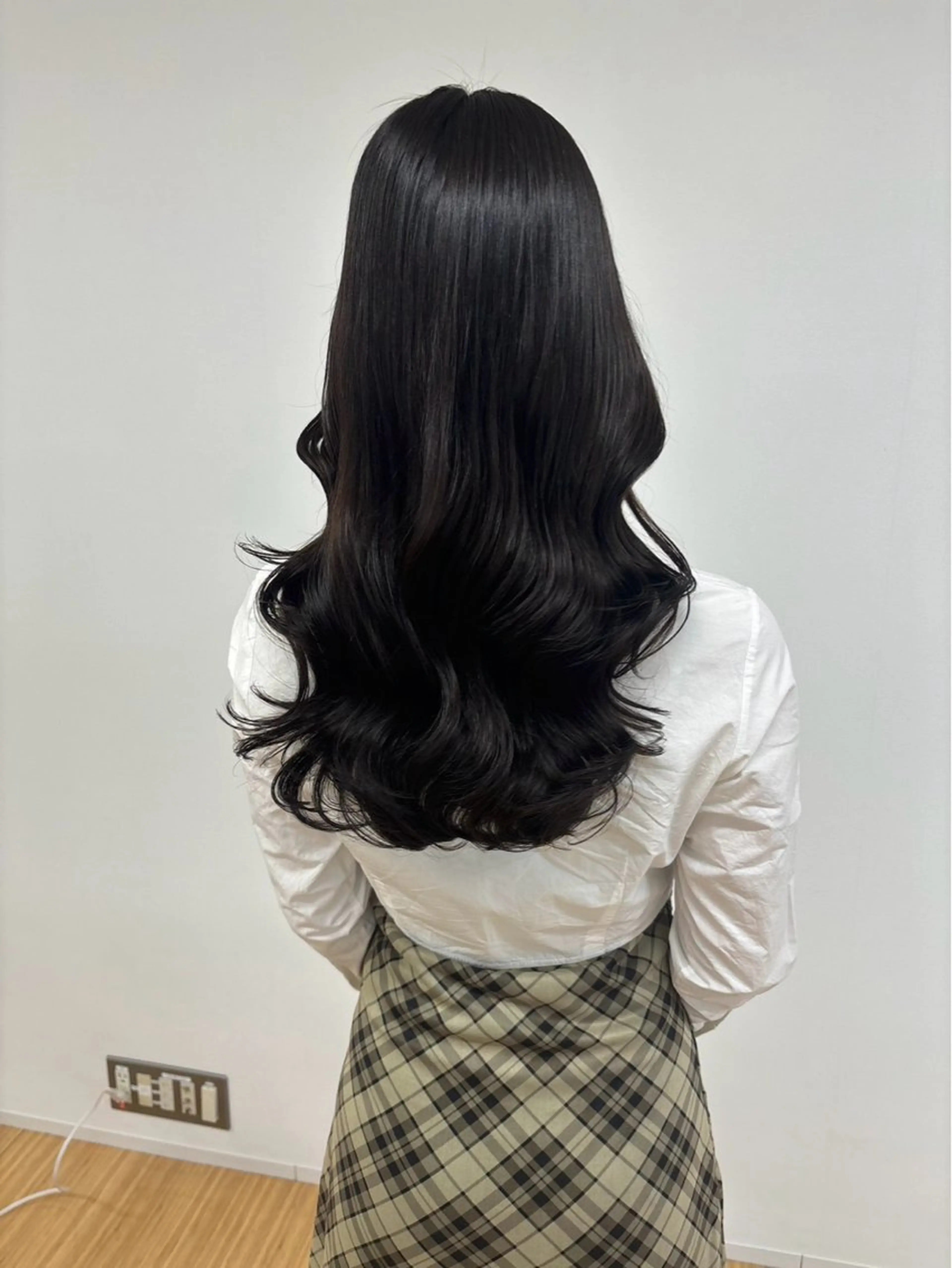 ロング コテ巻きパーマ 阪上 沙織のヘアスタイル
